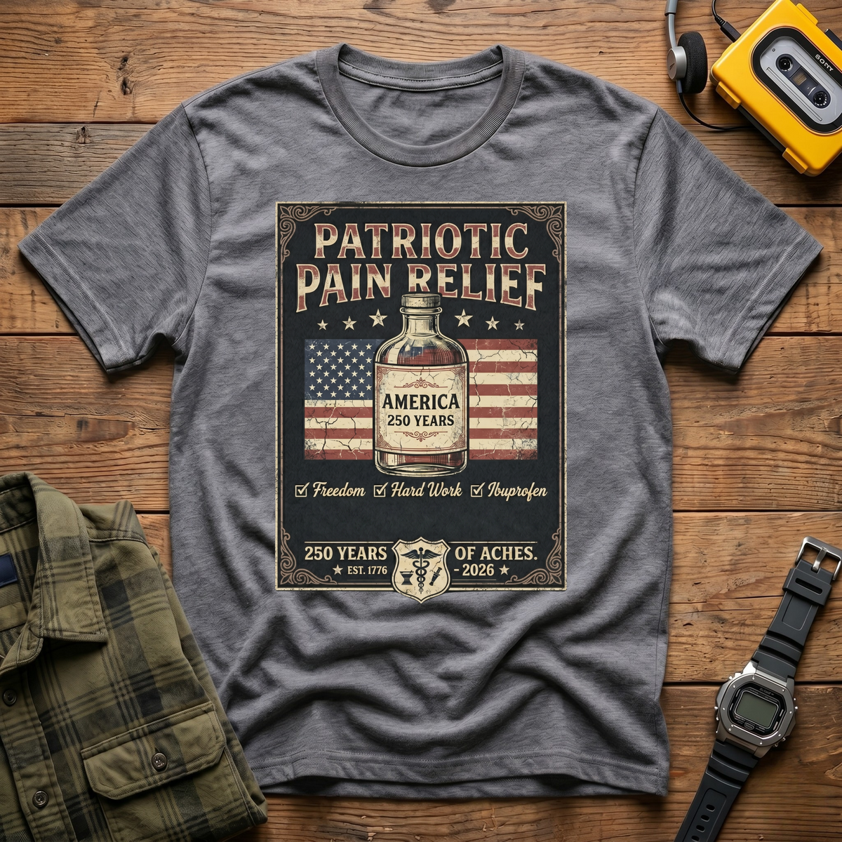 Patriotic Pain Relief  T-Shirt