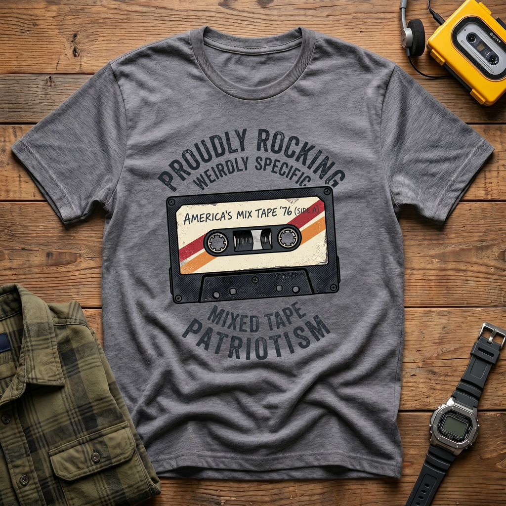 Proudly Rocking Weirdly Specific Mixed Tapes T-Shirt