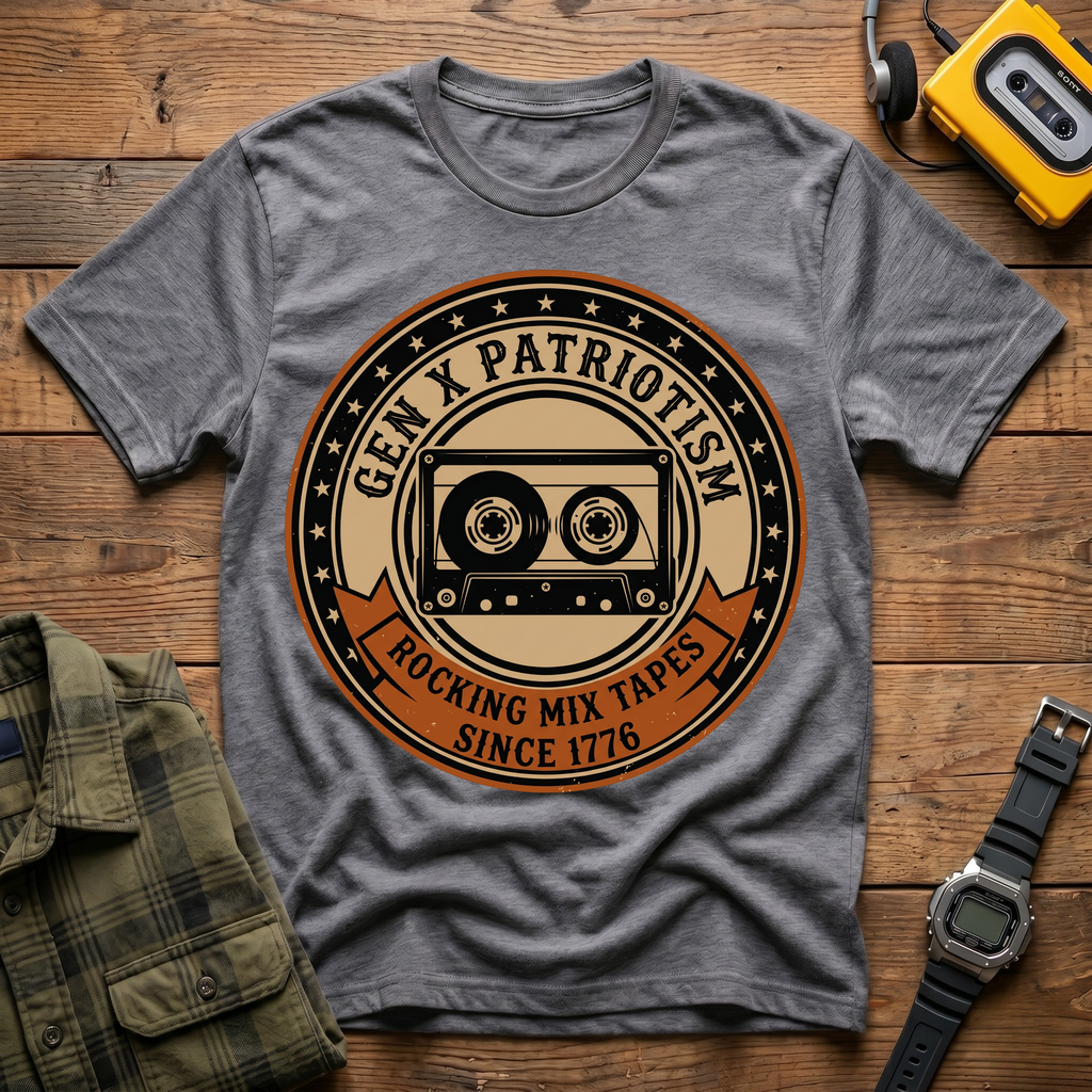 Gen X_ Rocking Mixed Tapes 1776 T-Shirt