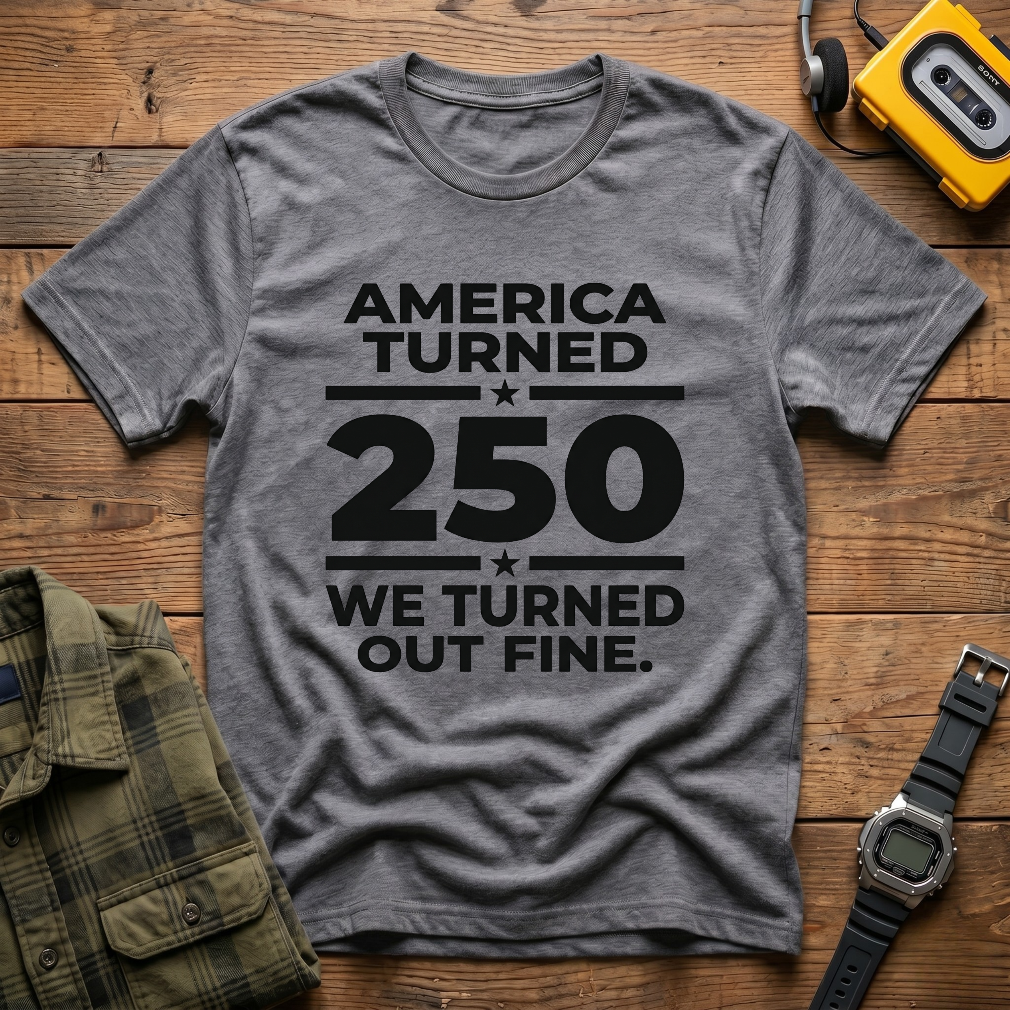 America 250 Fine Banner T-Shirt