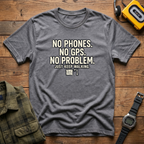 No Phones Map T-Shirt