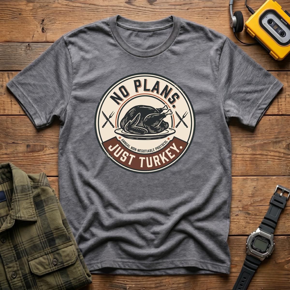 No Plans Turkey T-Shirt