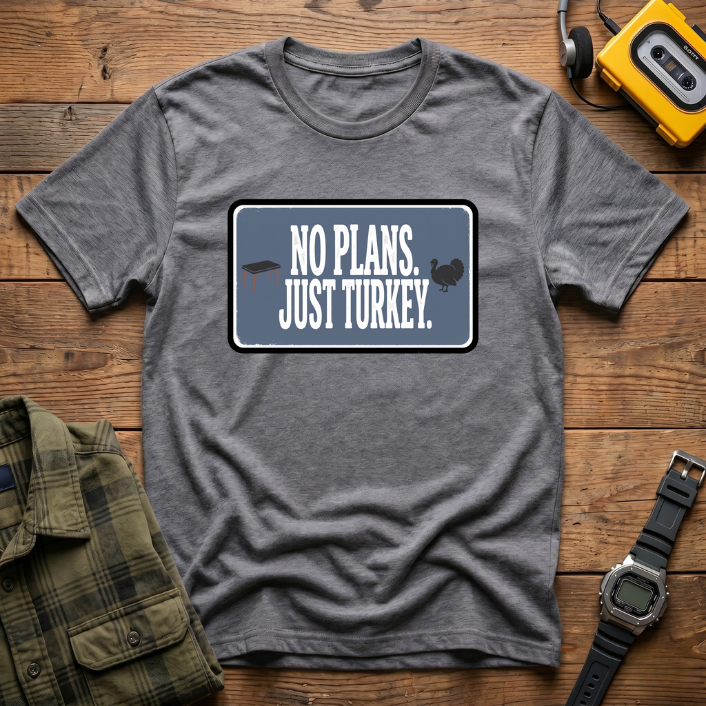 No Plans Block T-Shirt