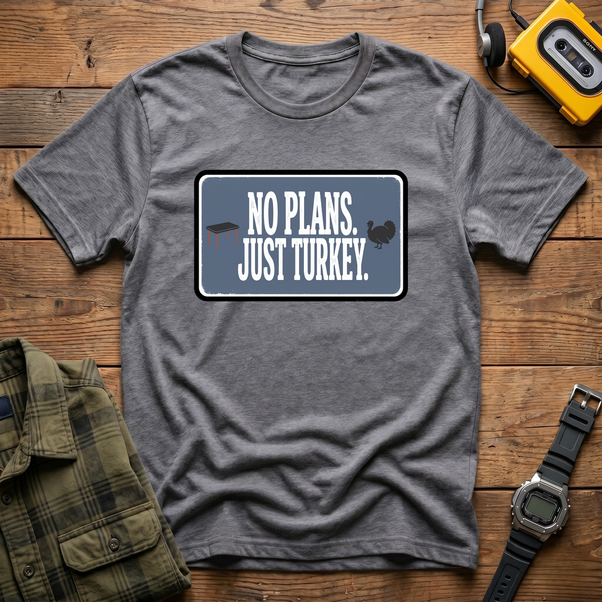 No Plans Block T-Shirt