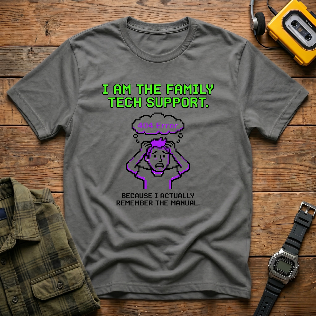 Error 404 I am the FamilyTech Support T-Shirt