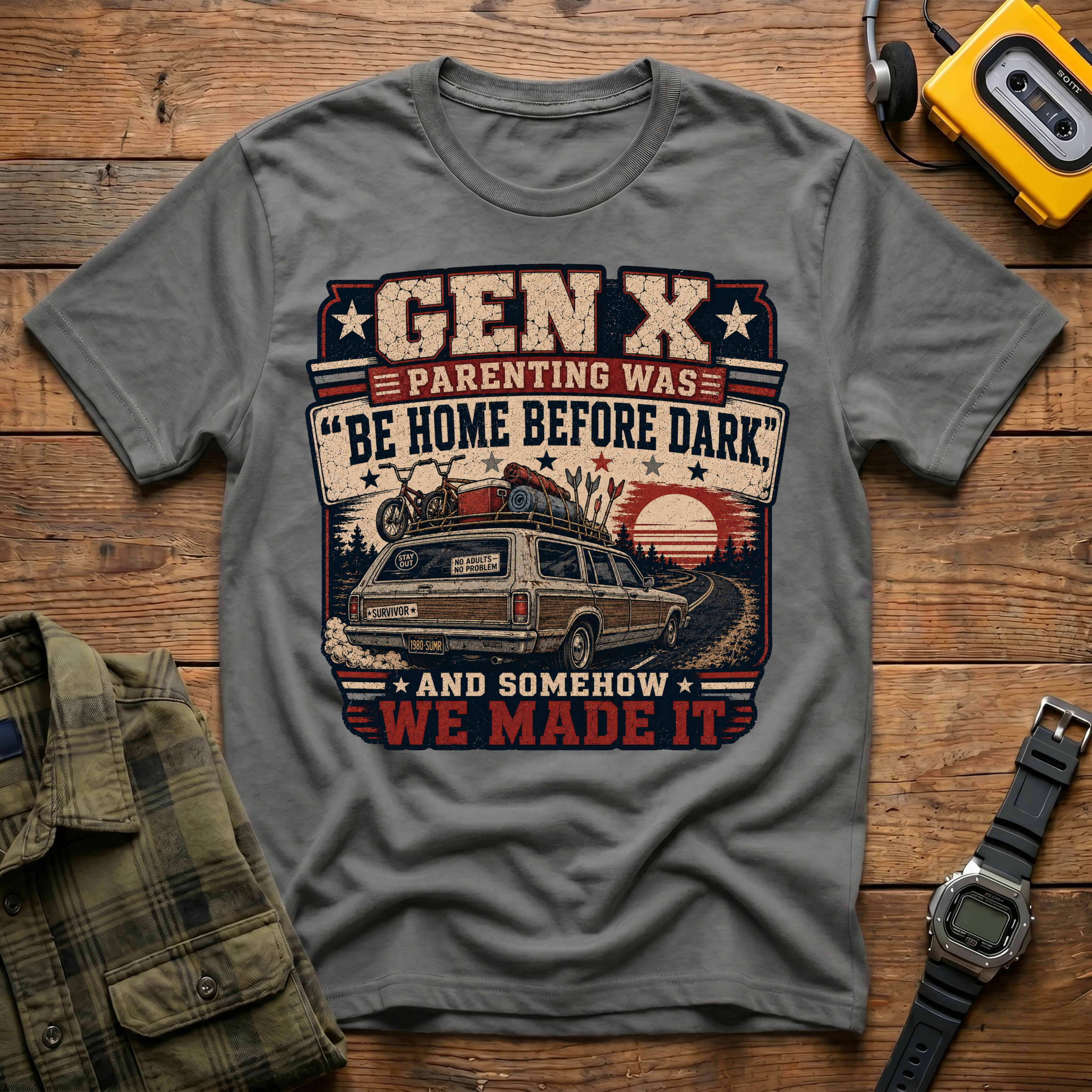Parenting Was Home Before Dark T-Shirt