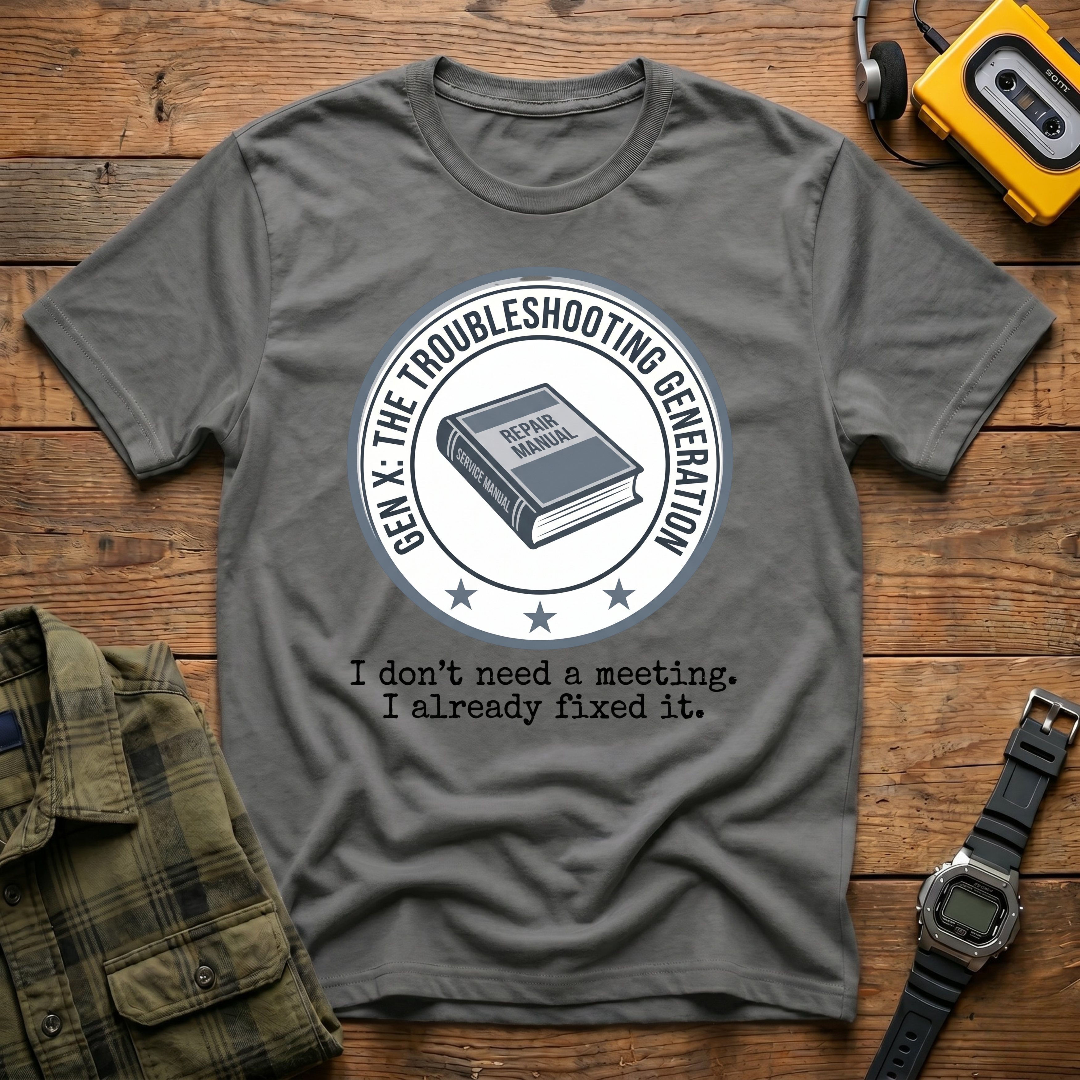 Troubleshooting No Need for Meeting T-Shirt