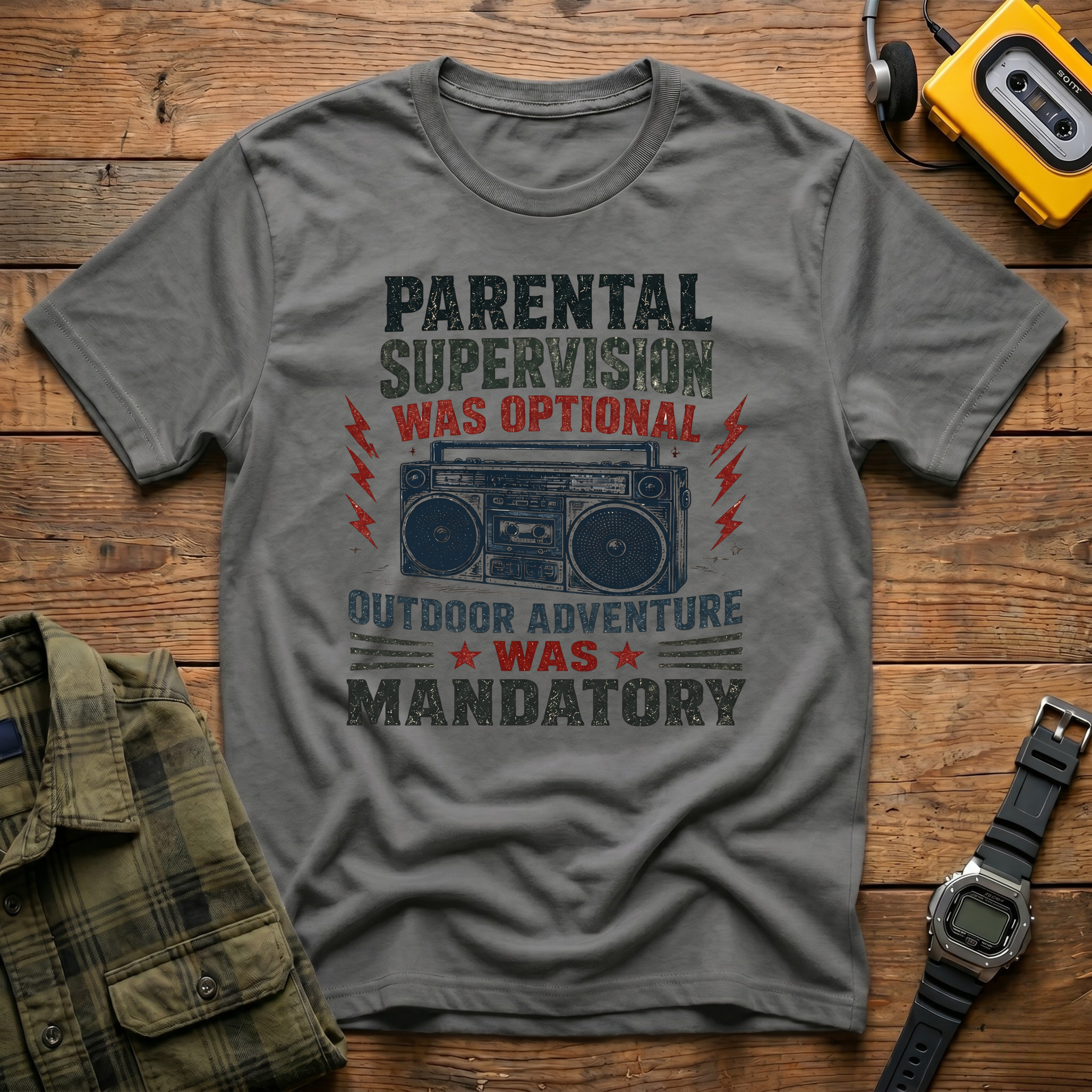 Parental Supervision Optional Outdoor Mandantory T-Shirt