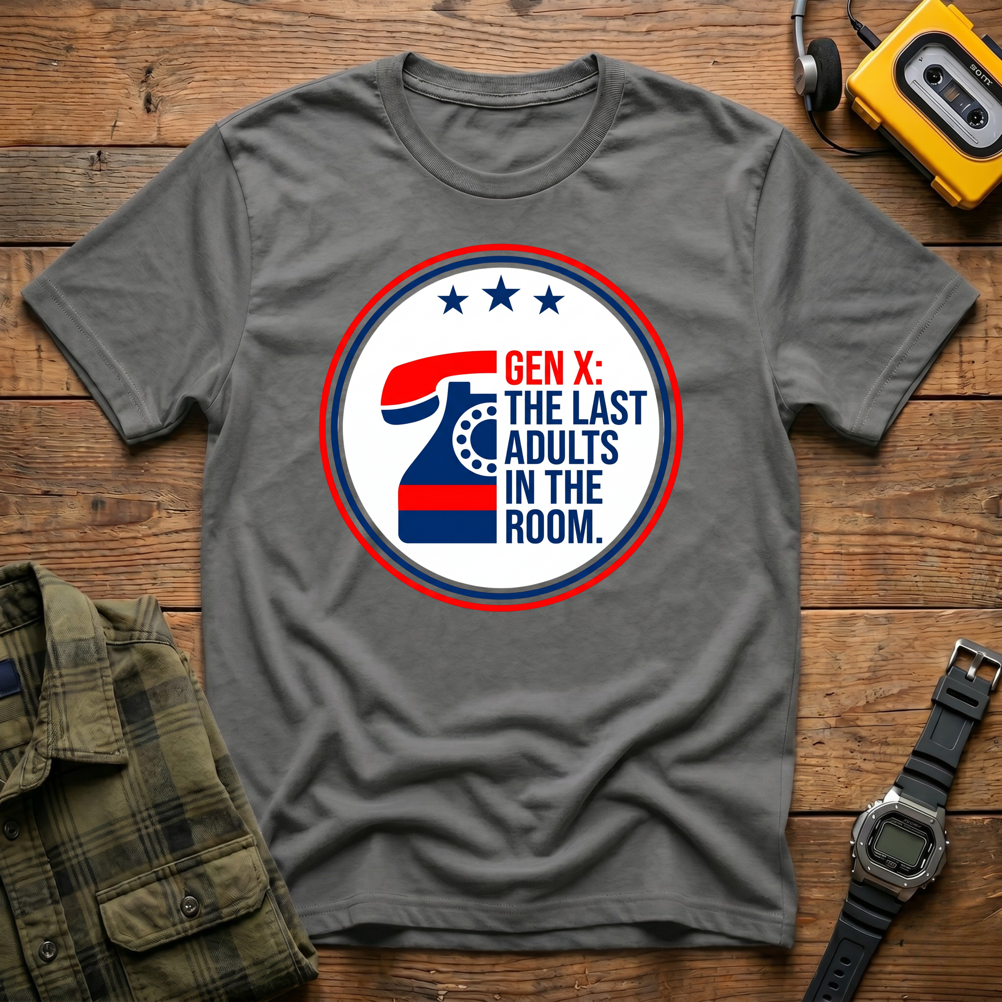 Last Adults in the Room Phone T-Shirt