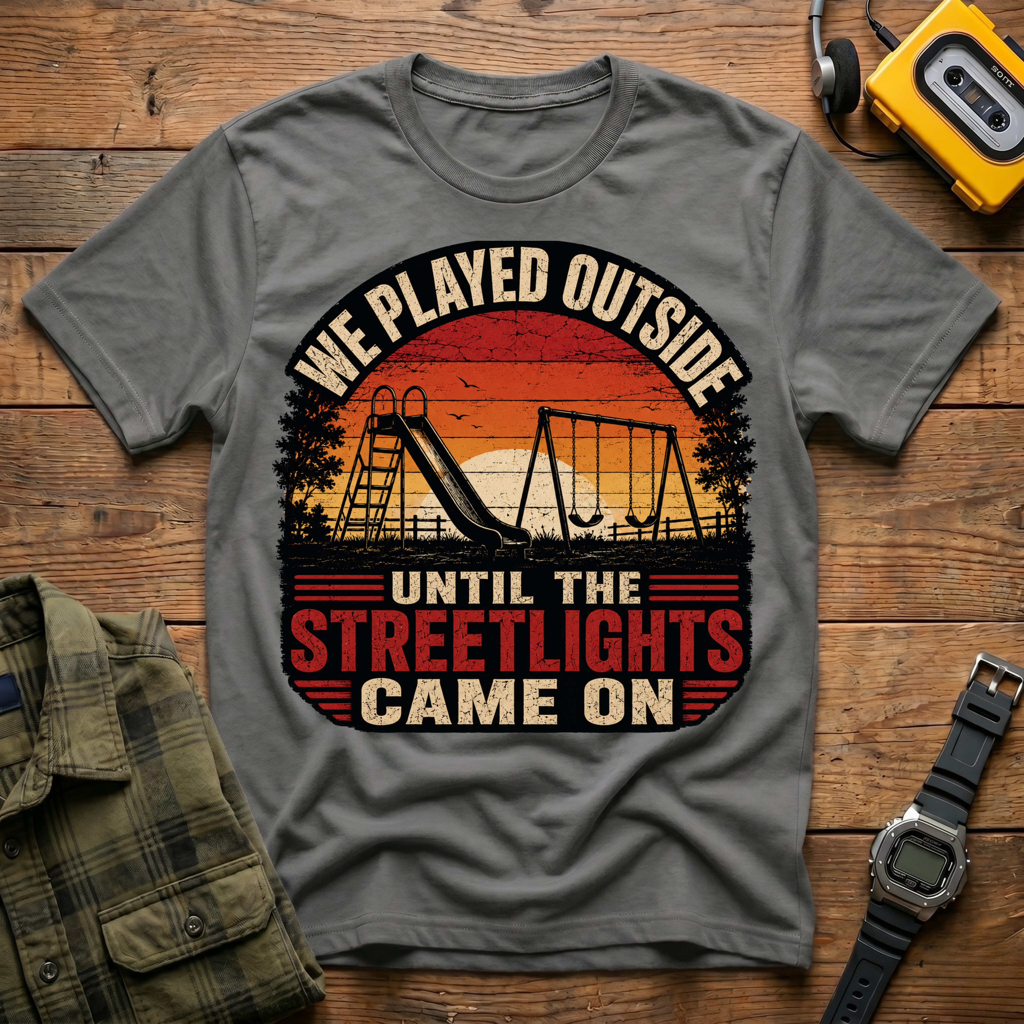 We Played Until The Streetlights Came On  T-Shirt