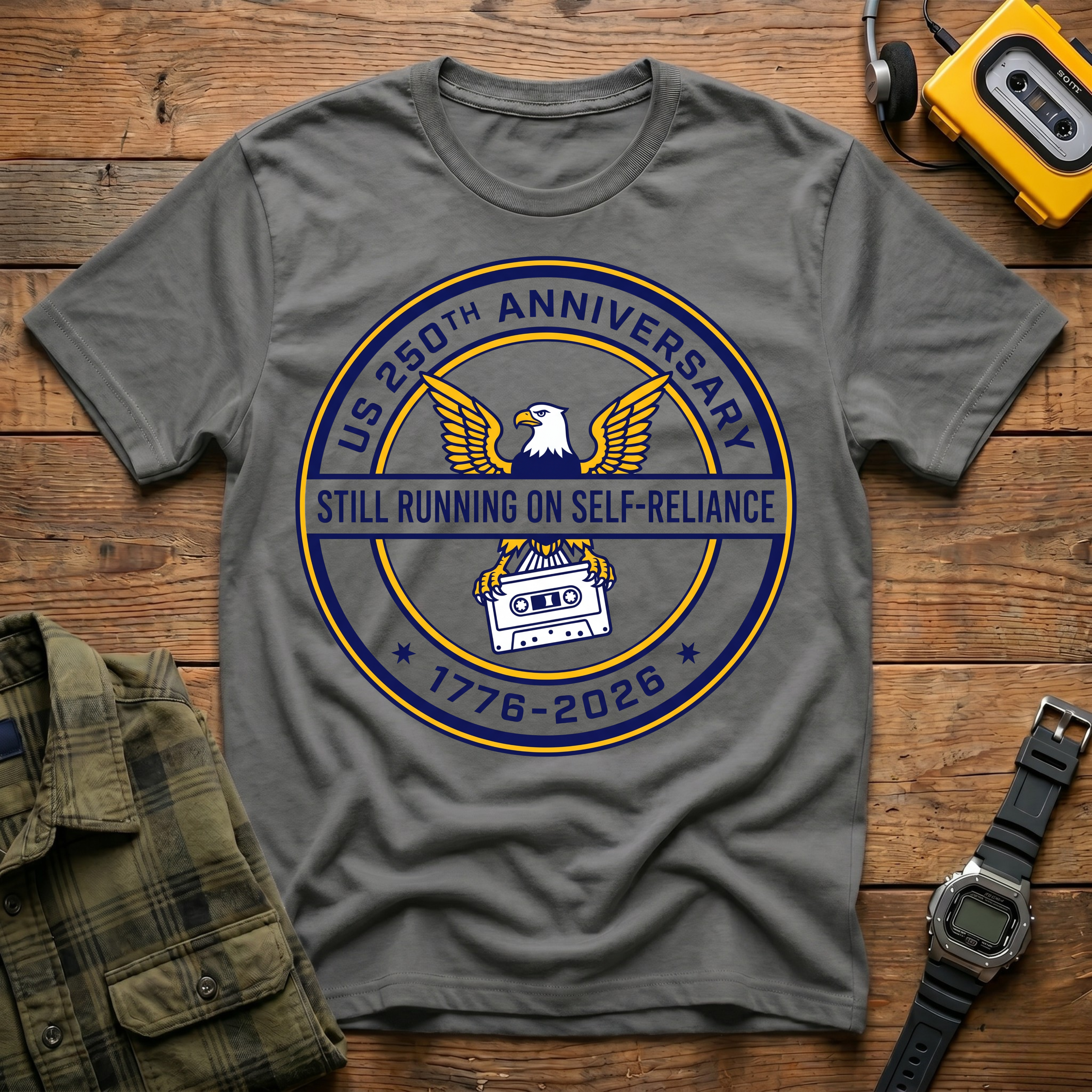 Amercia 250 Eagle Self Reliance  T-Shirt
