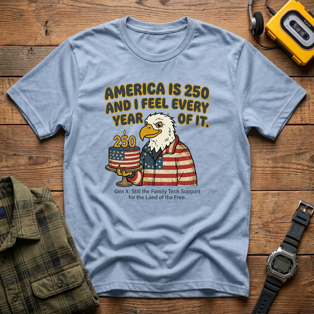 America 250 Feeling Every Year of It Eagle T-Shirt