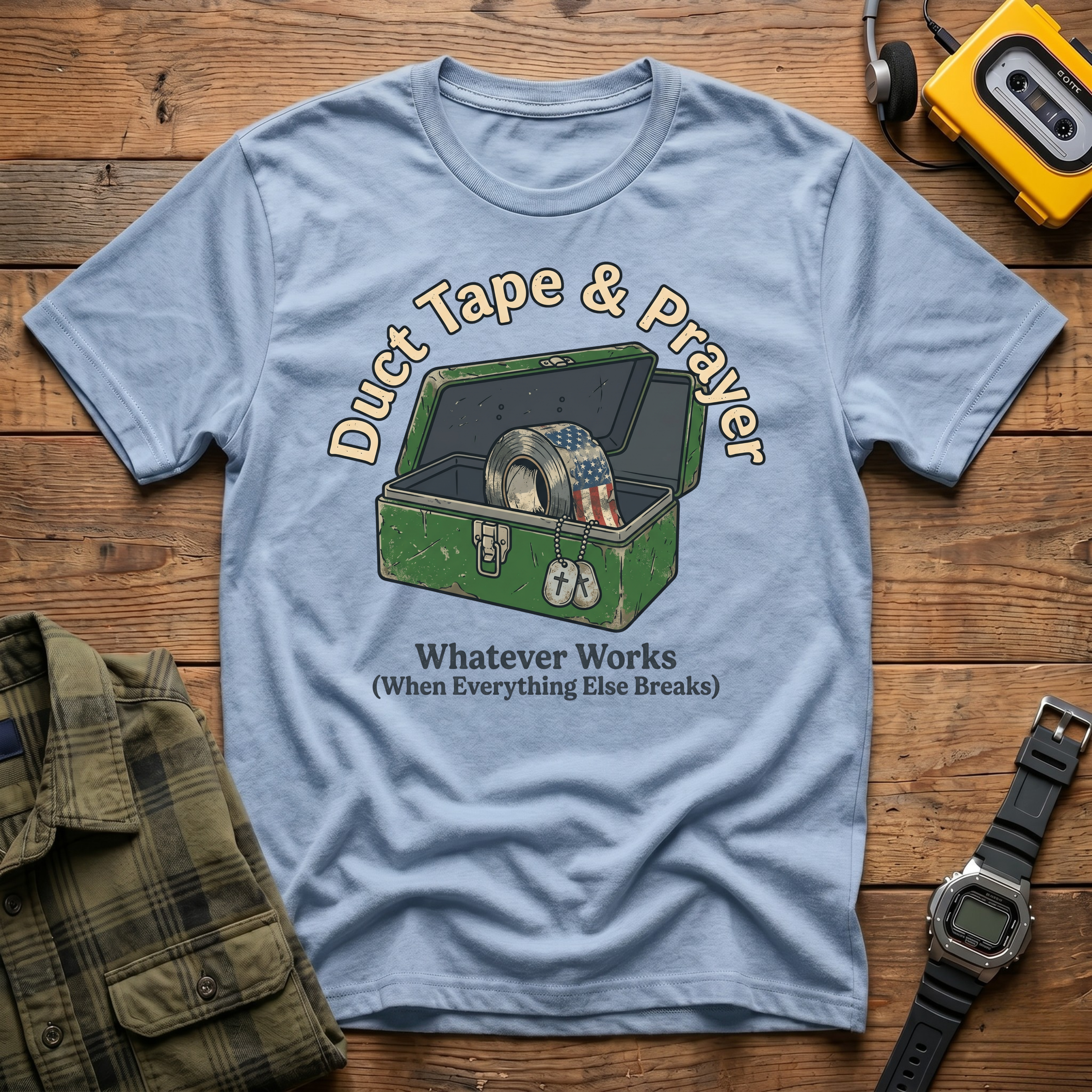Duct Tape & Prayer Toolbox  T-Shirt