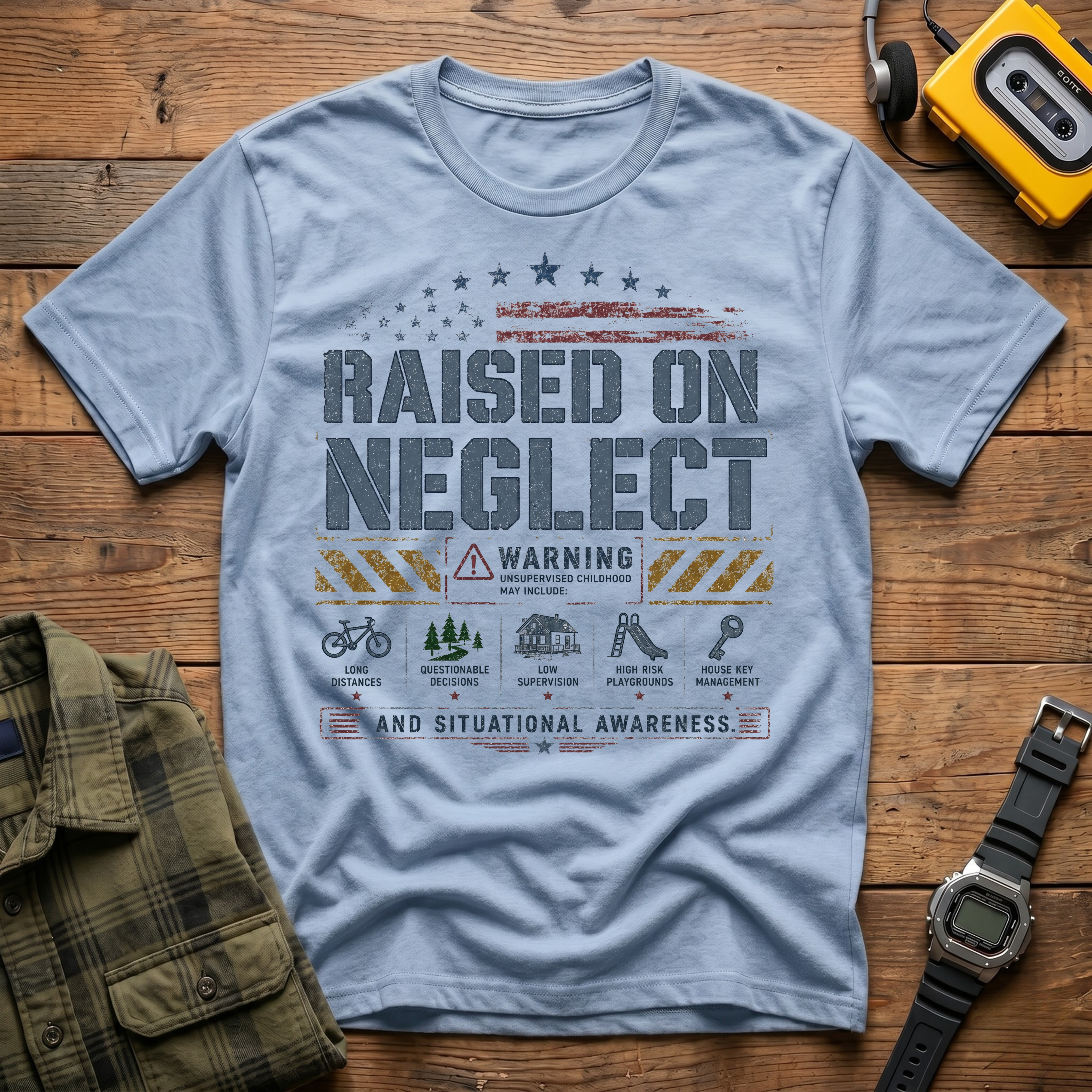 Raised On Neglect Manual  T-Shirt