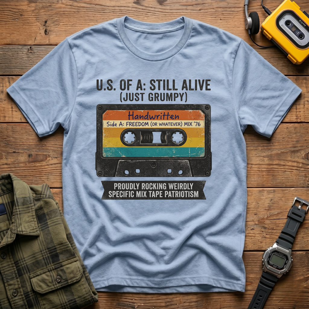 U.S Of A: Still Alive Just Grumpy  CassetteT-Shirt
