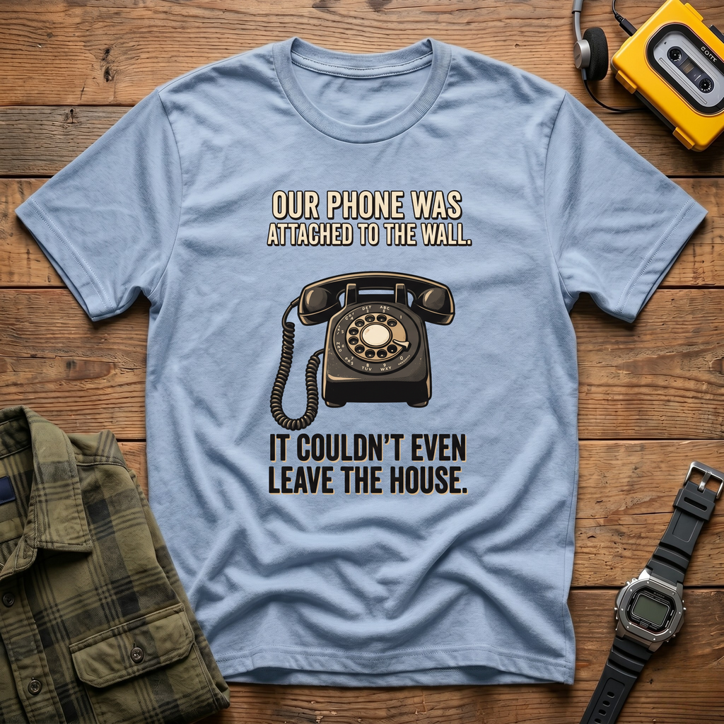 Our Phone Was Attached to the Wall.  It Couldn't Even Leave The House T-Shirt