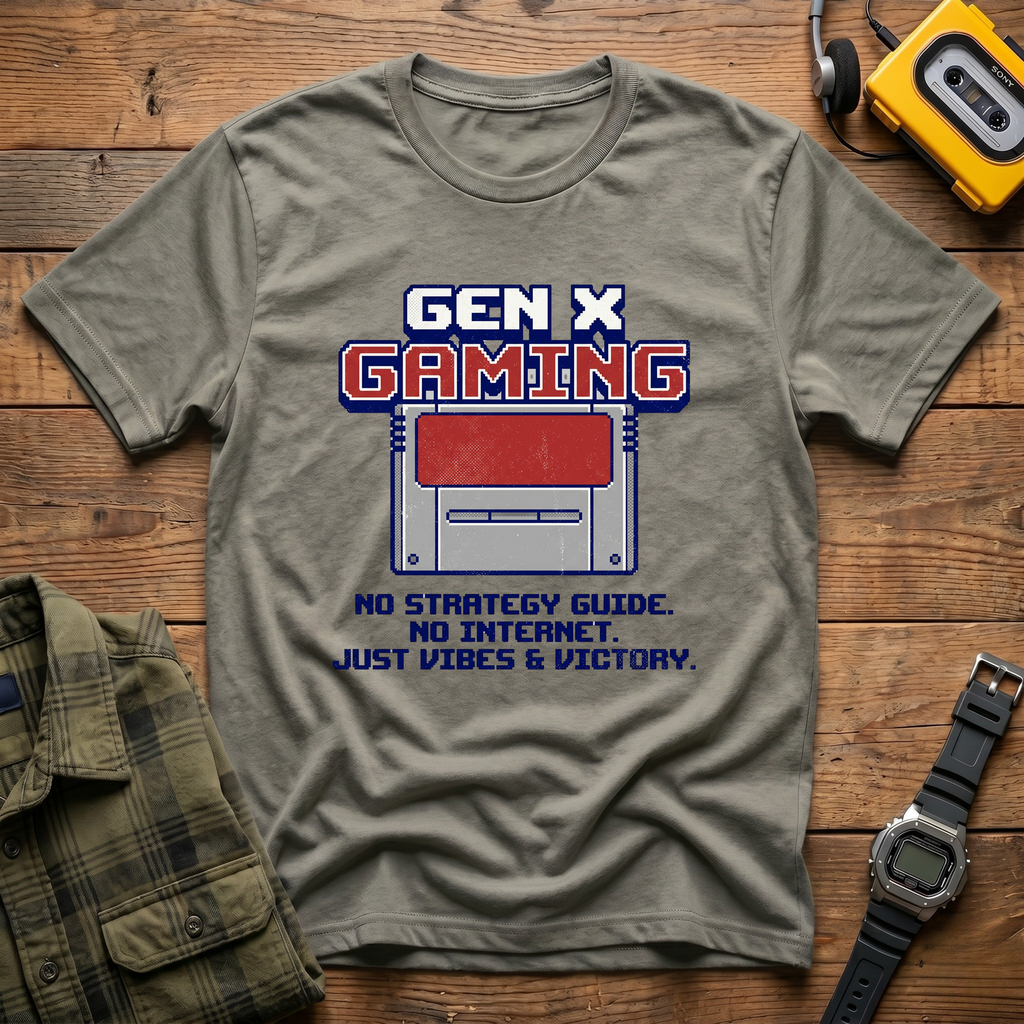 No Strategy Guide No Internet Just Vibes and Victory T-Shirt