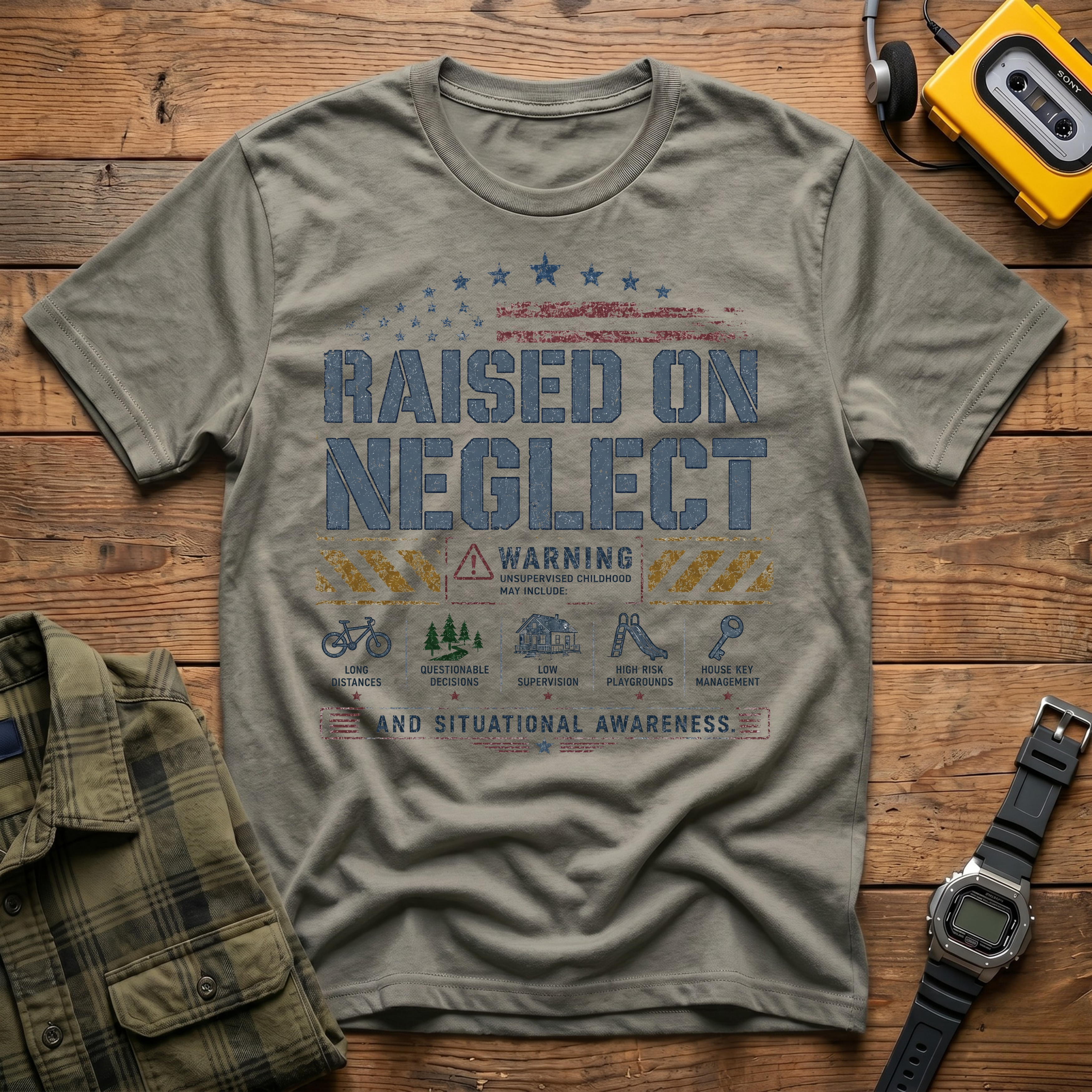 Raised On Neglect Manual  T-Shirt
