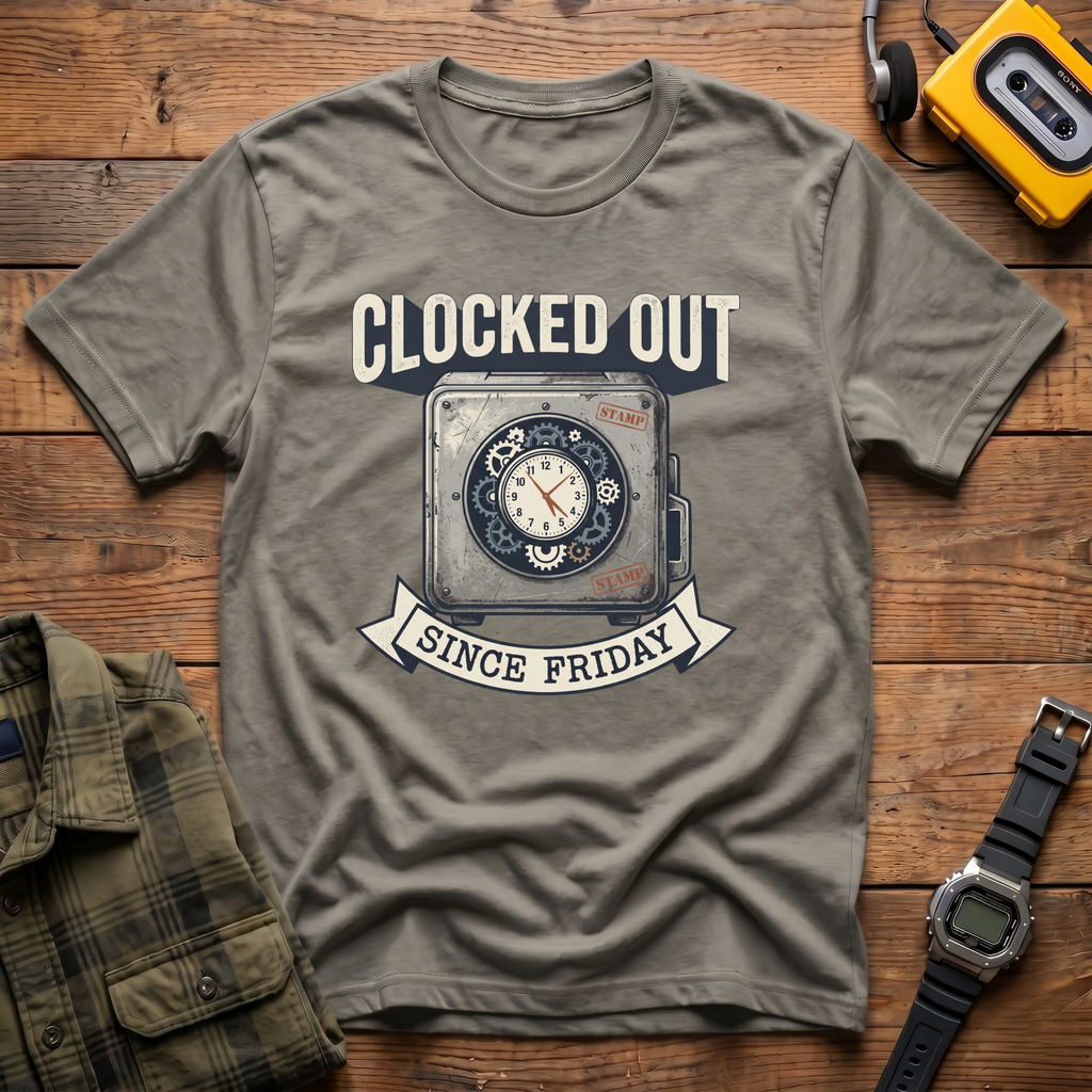 Clocked Out Clock T-Shirt
