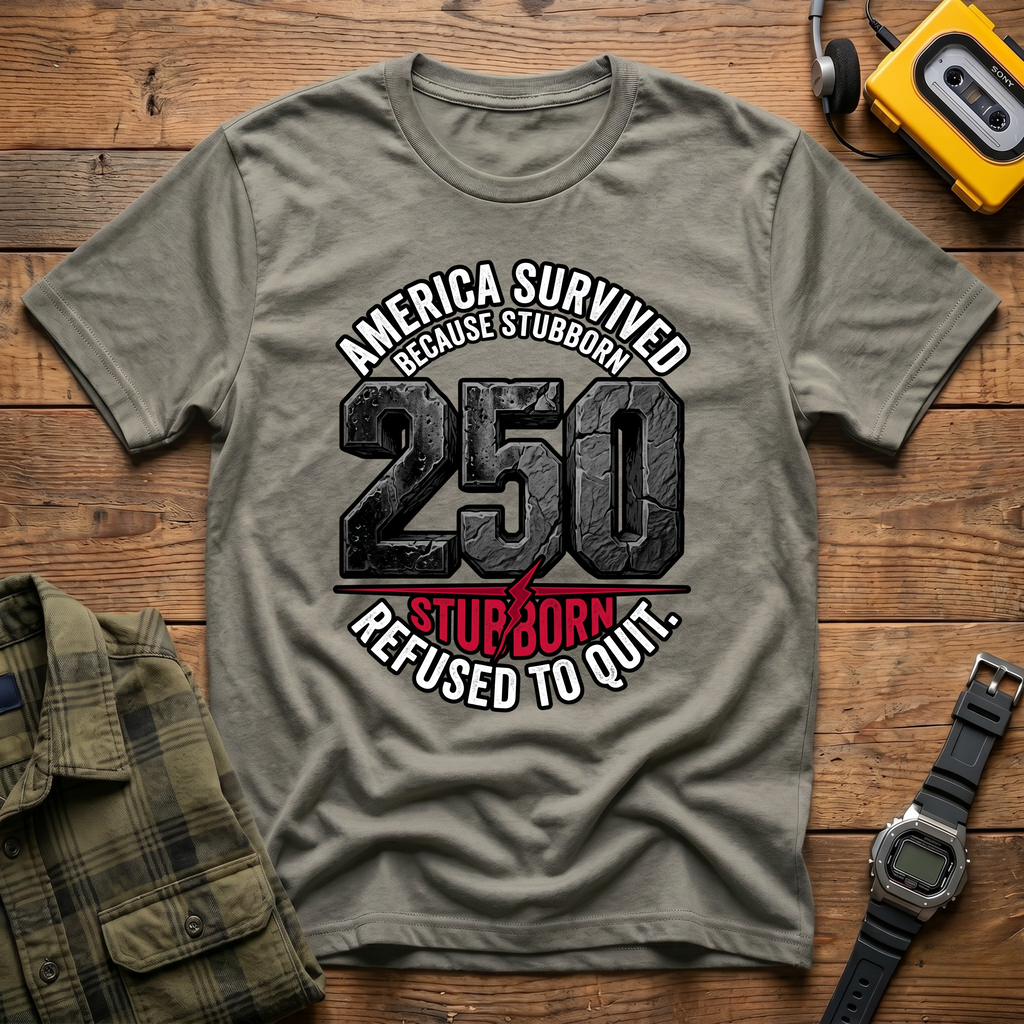 America Survived 250 Block T-Shirt