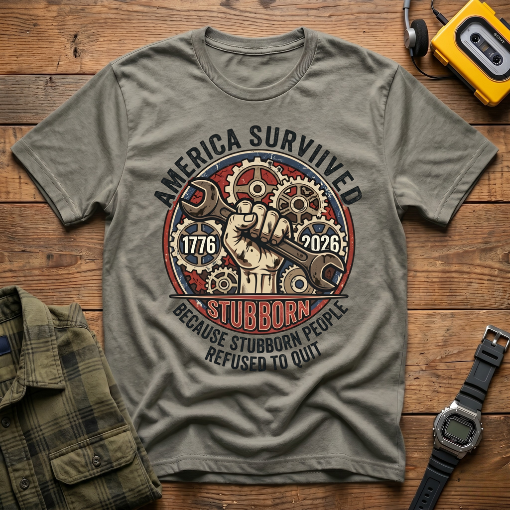 America Survived Gears T-Shirt
