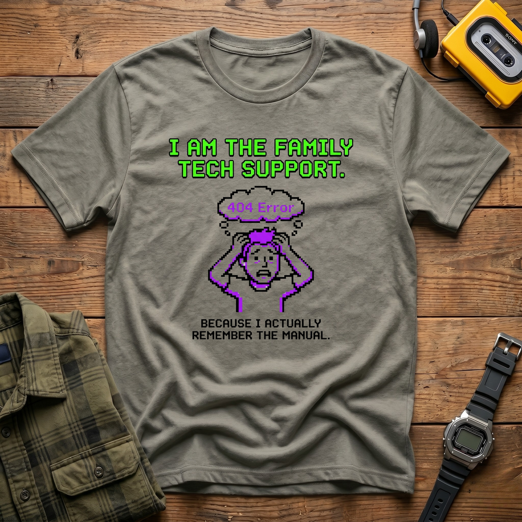 Error 404 I am the FamilyTech Support T-Shirt