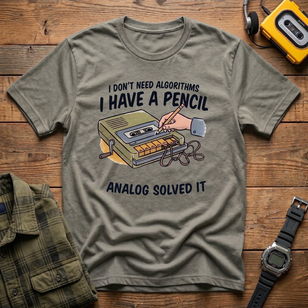 I Don't Need Algorithms I Have A Pencil T-Shirt
