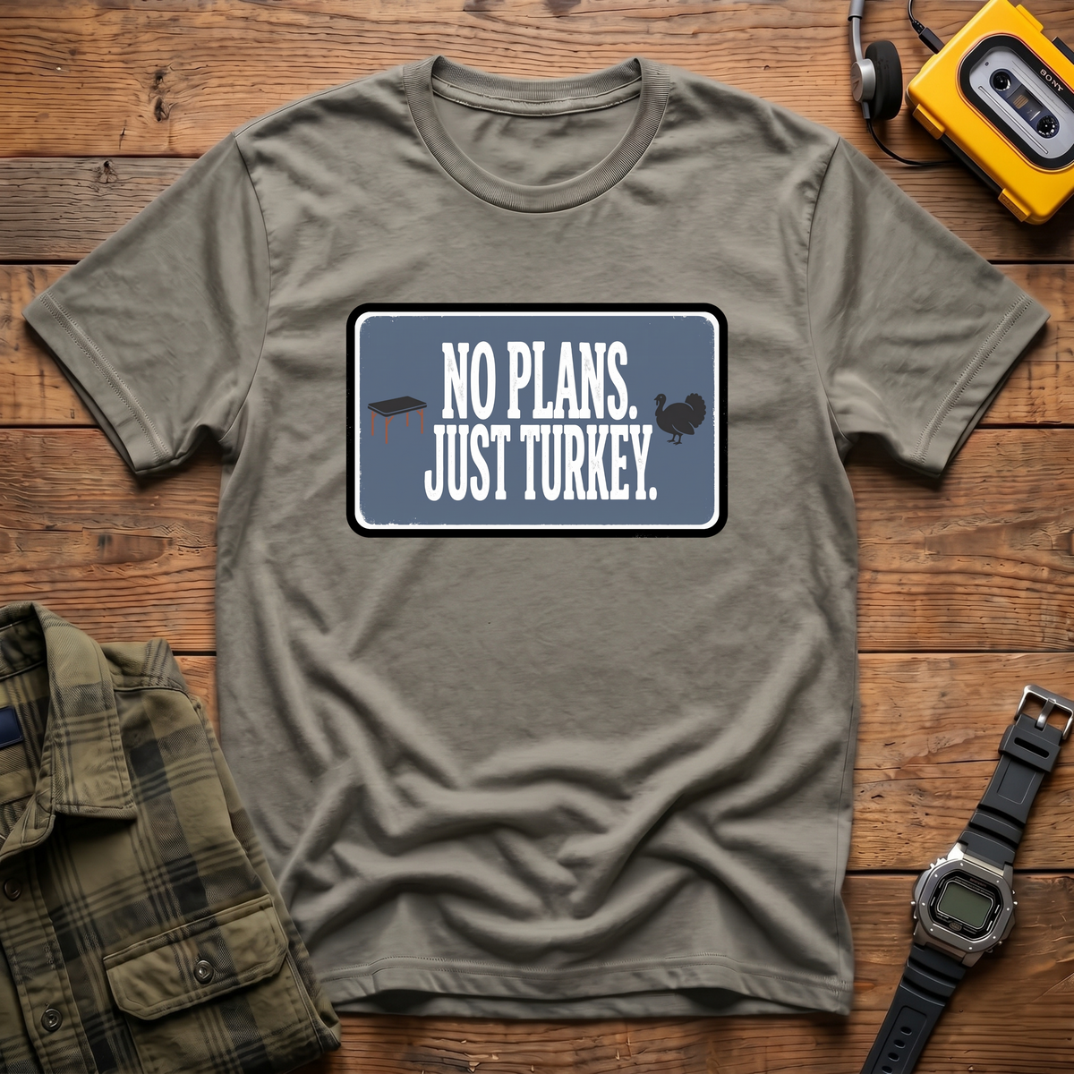 No Plans Block T-Shirt