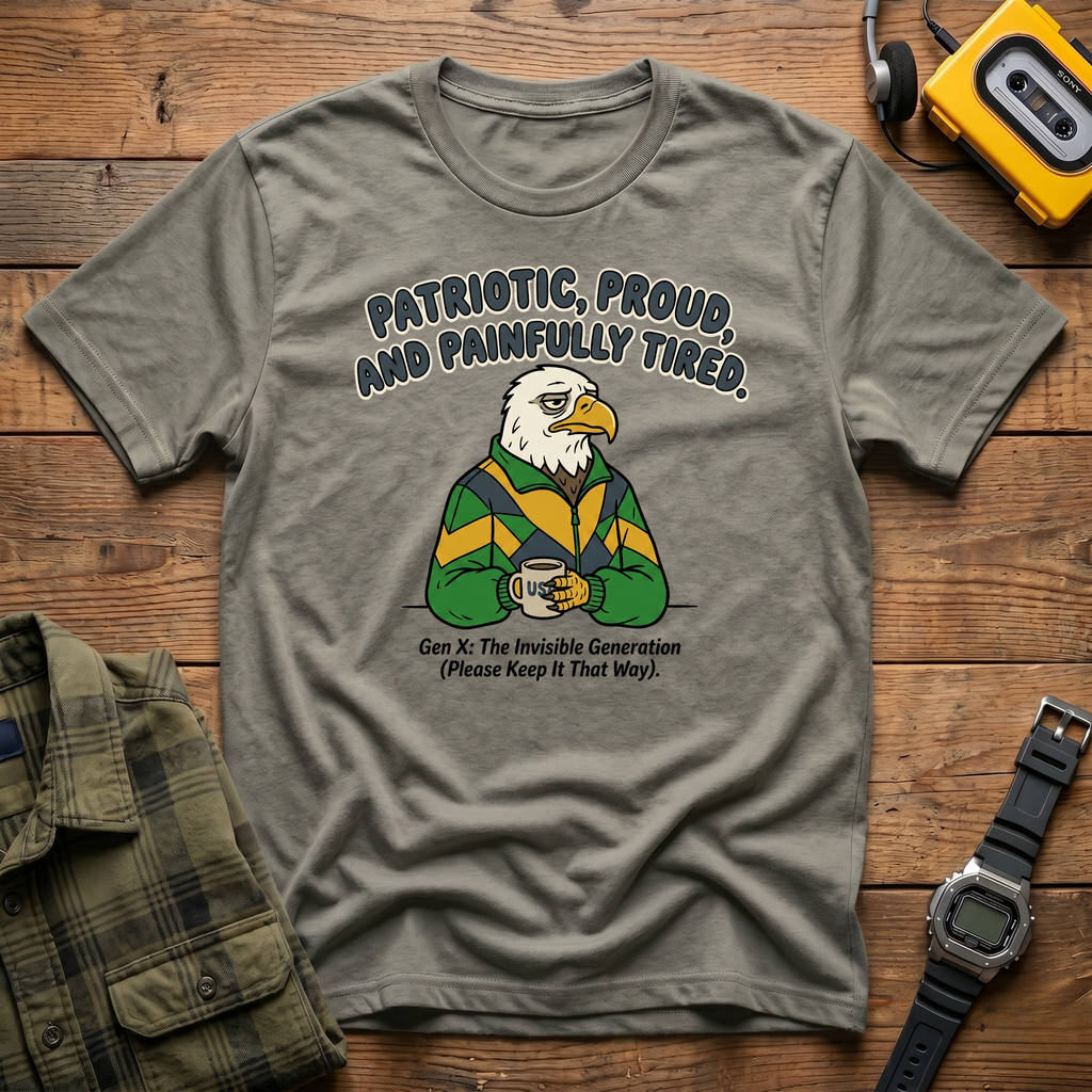 Patriotic Proud and Painfully Tired T-Shirt