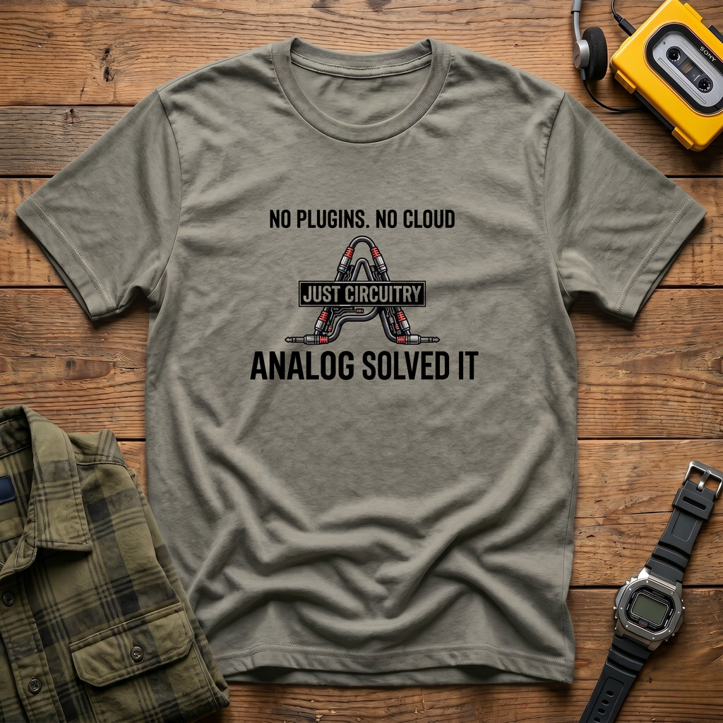 No Plugins No Cloud Just Circuitry T-Shirt
