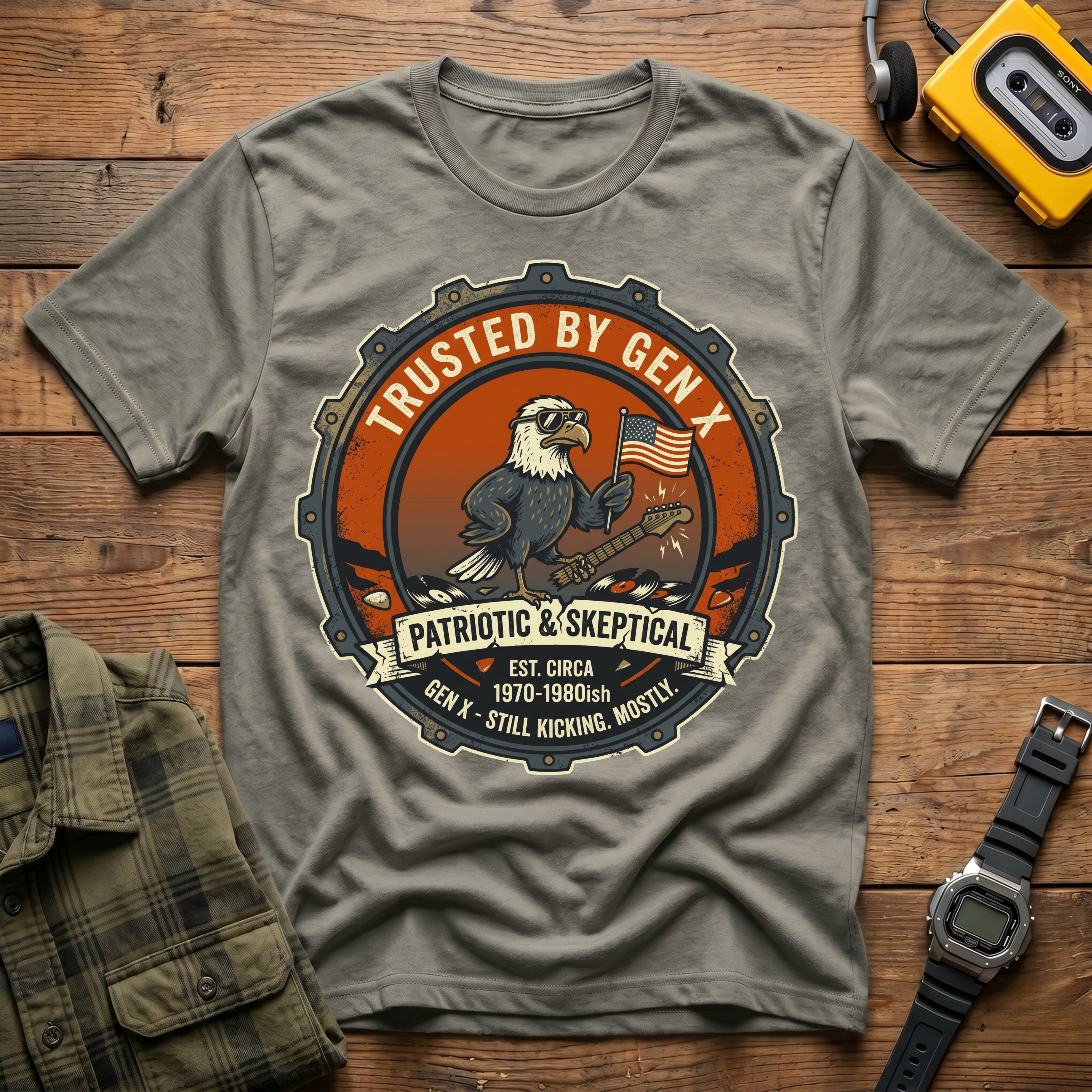 Trusted by Gen X Automotive Badge T-Shirt