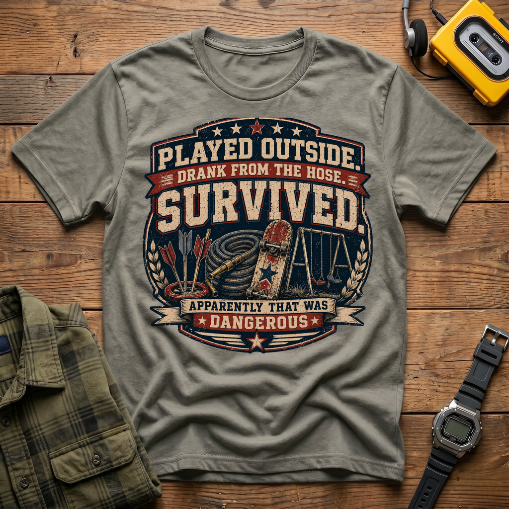 Played Outside and Survived Apparently Dangerous T-Shirt