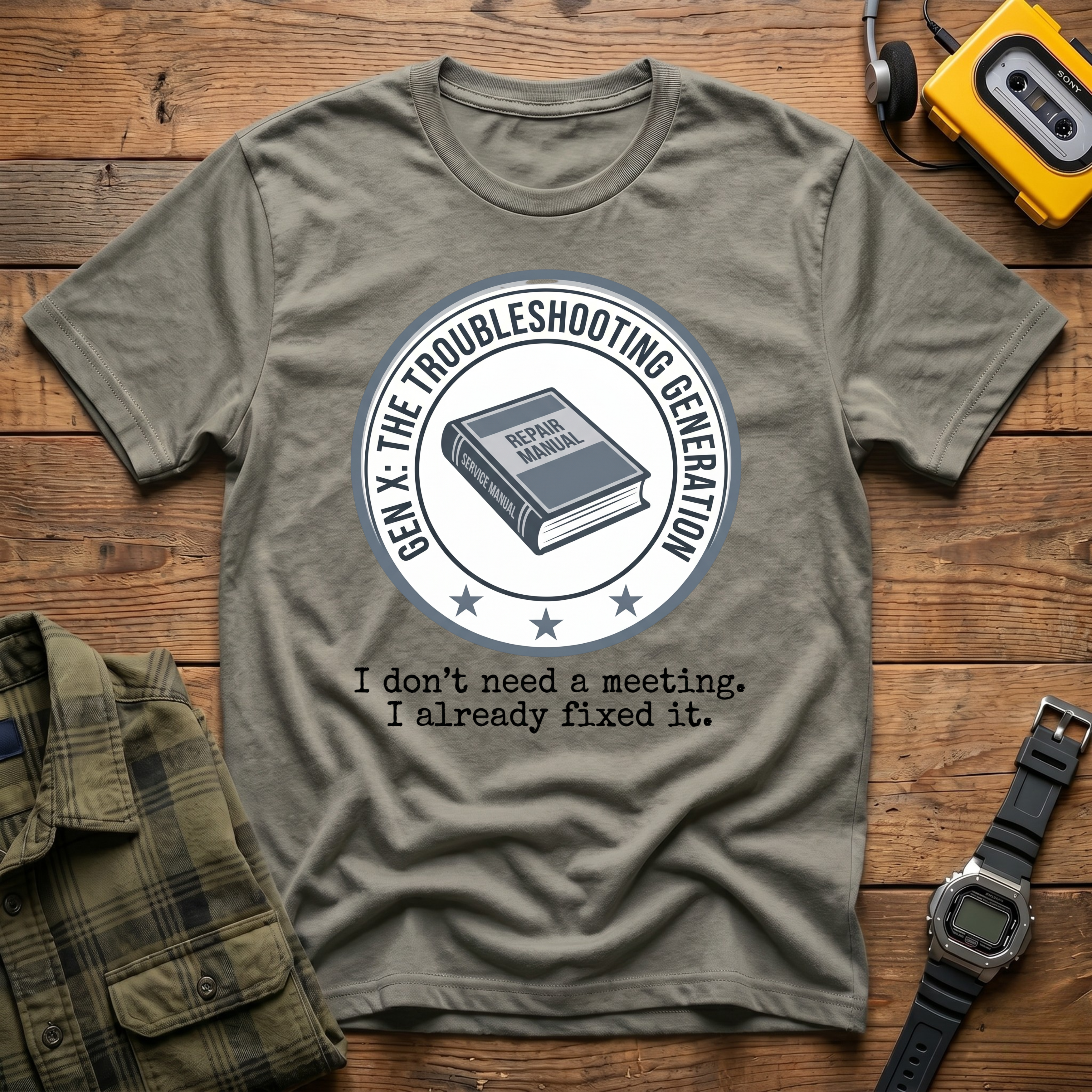 Troubleshooting No Need for Meeting T-Shirt
