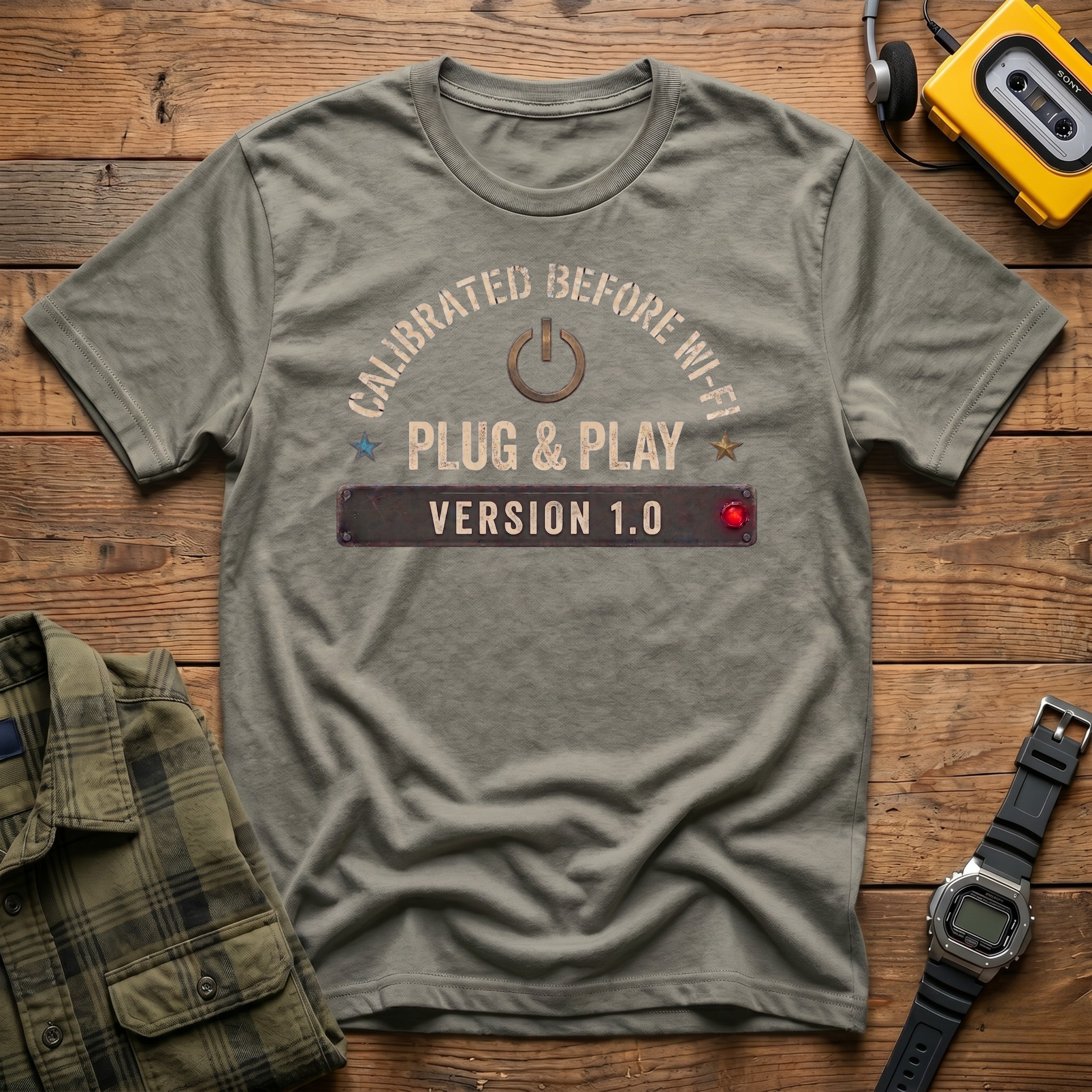 Calibrated Before WIFI Version 1.0 T-Shirt