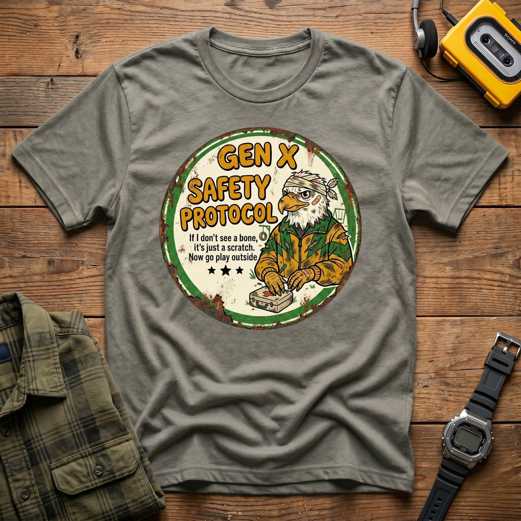 Gen X Safety Protocol IF I Don't See a Bone Sticking Out T-Shirt