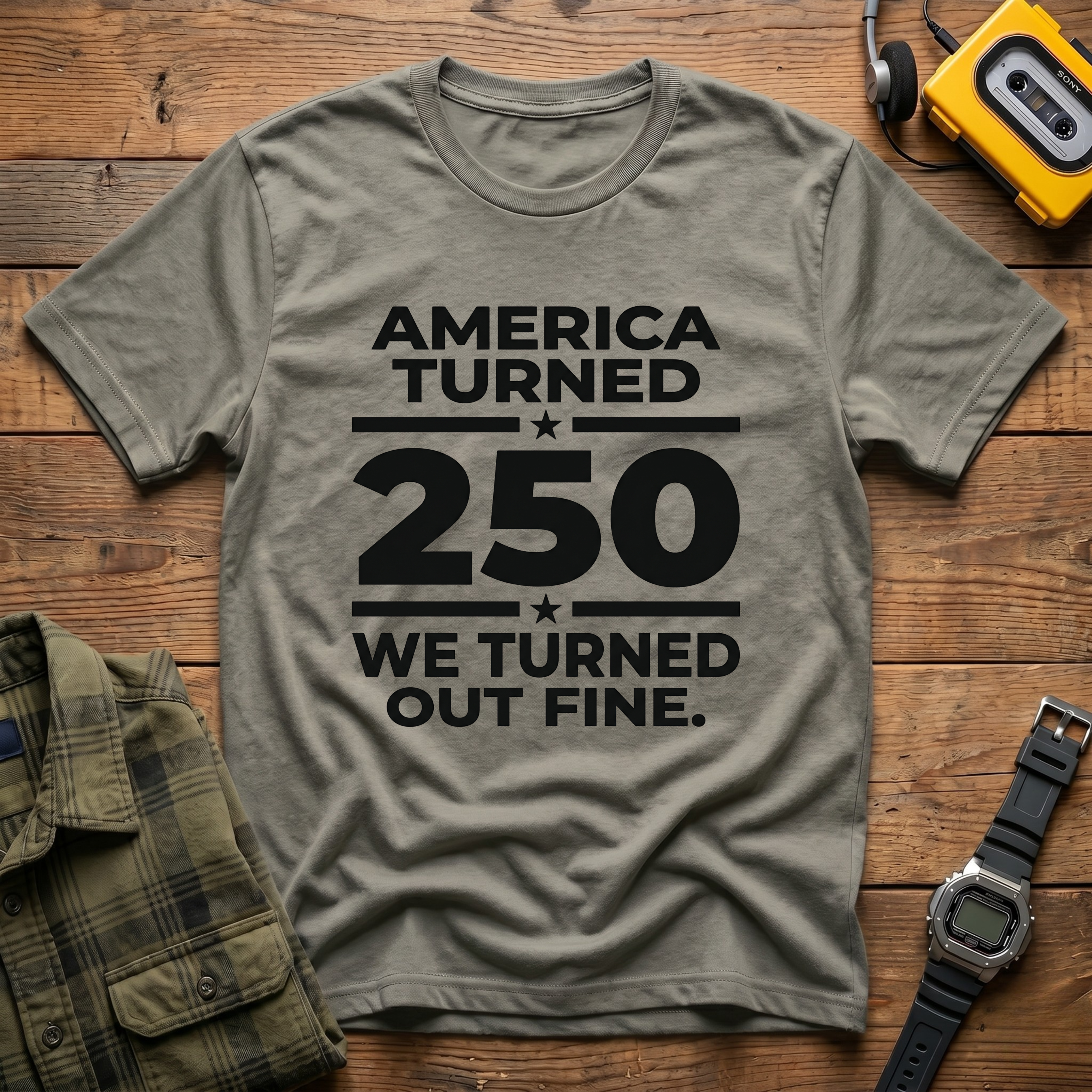 America 250 Fine Banner T-Shirt