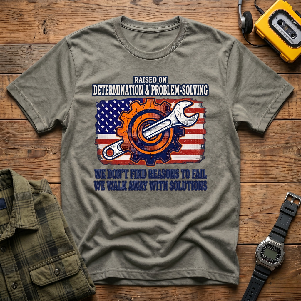 Raised On Determination and Problem Solving T-Shirt