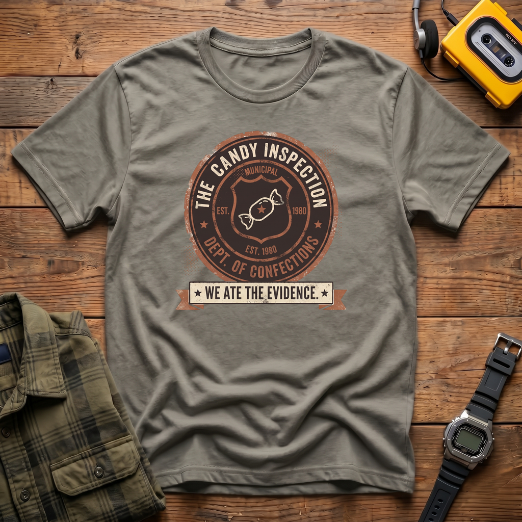 Candy Inspection Badge T-Shirt