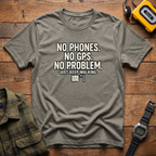 No Phones Map T-Shirt