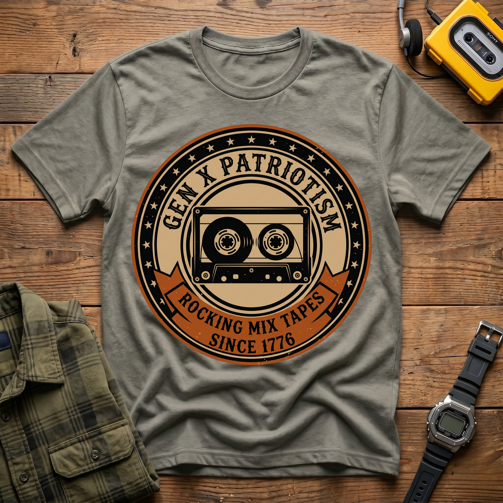 Gen X_ Rocking Mixed Tapes 1776 T-Shirt