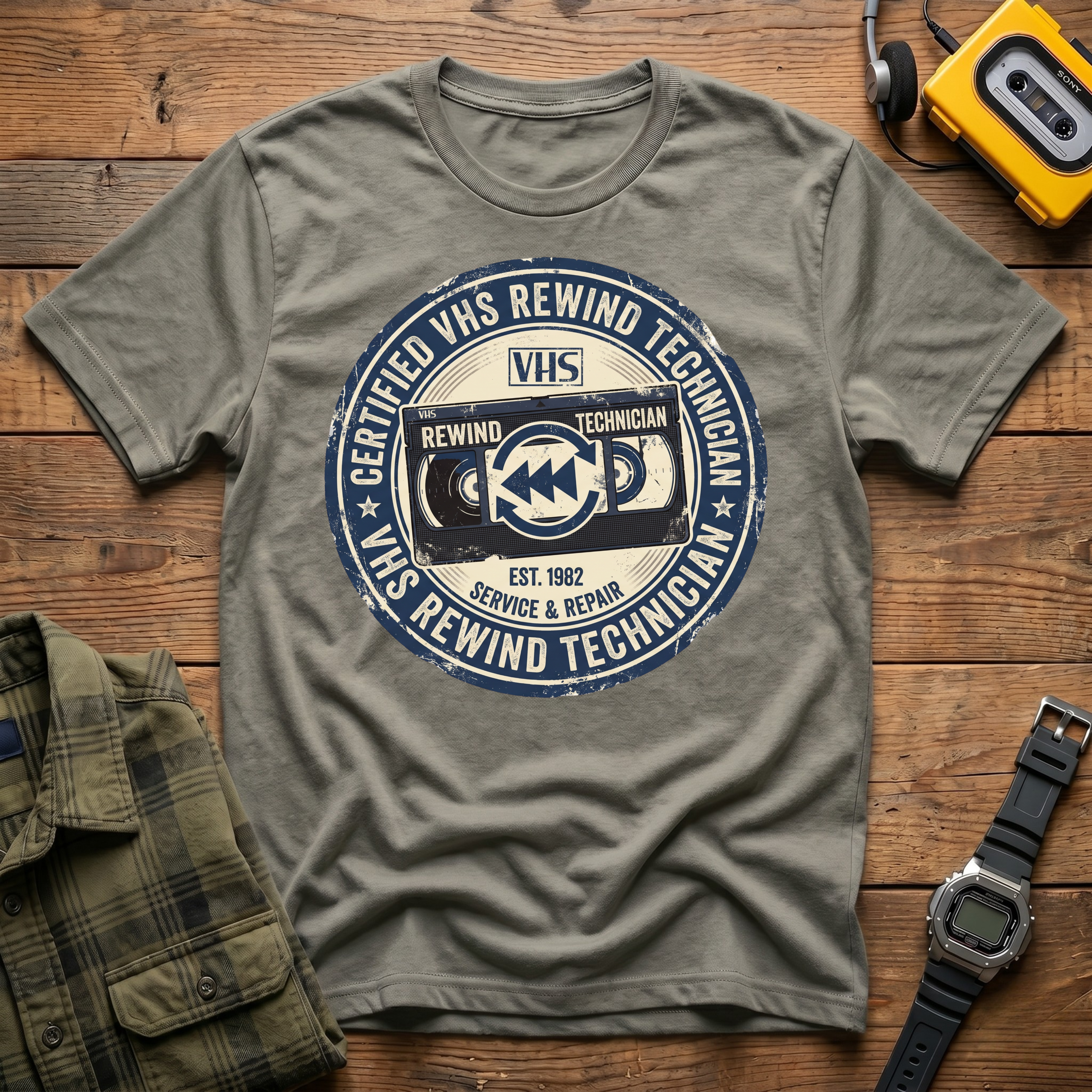 Certified VHS Rewind Technician  T-Shirt