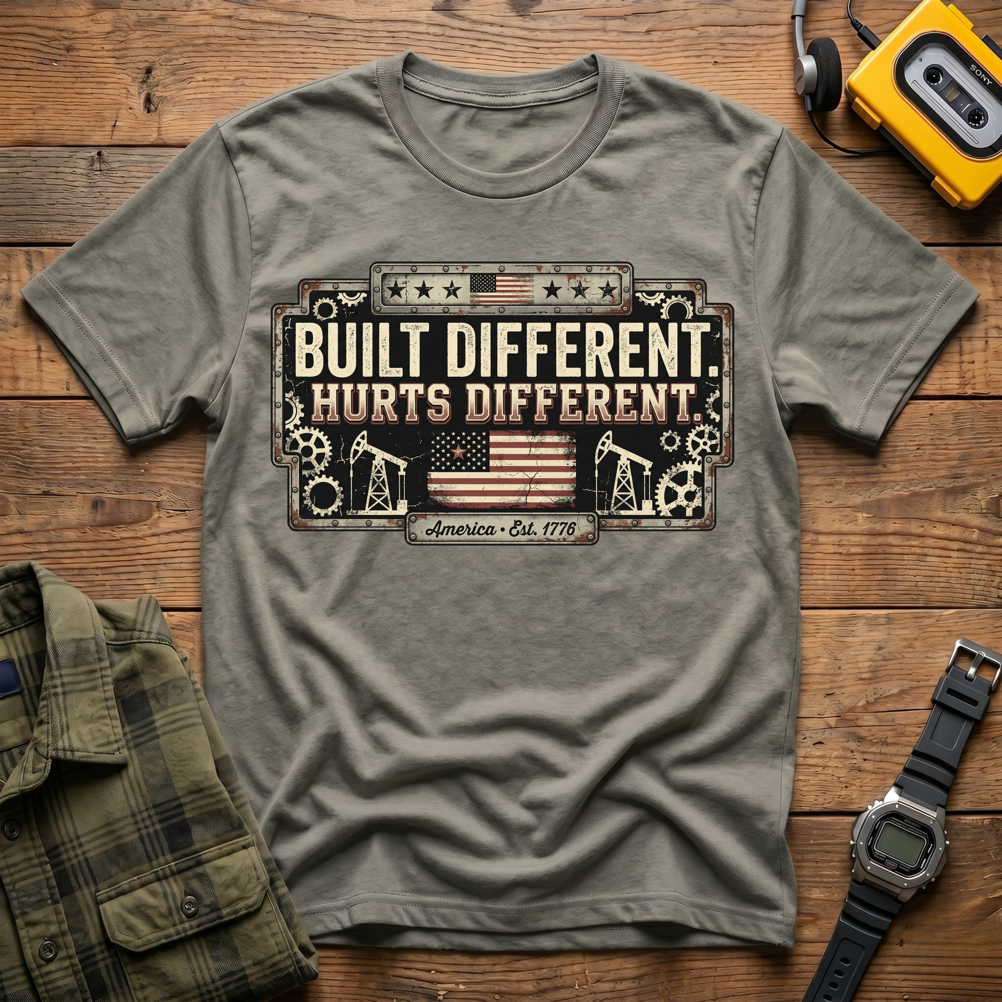 Built Different Hurts Different T-Shirt