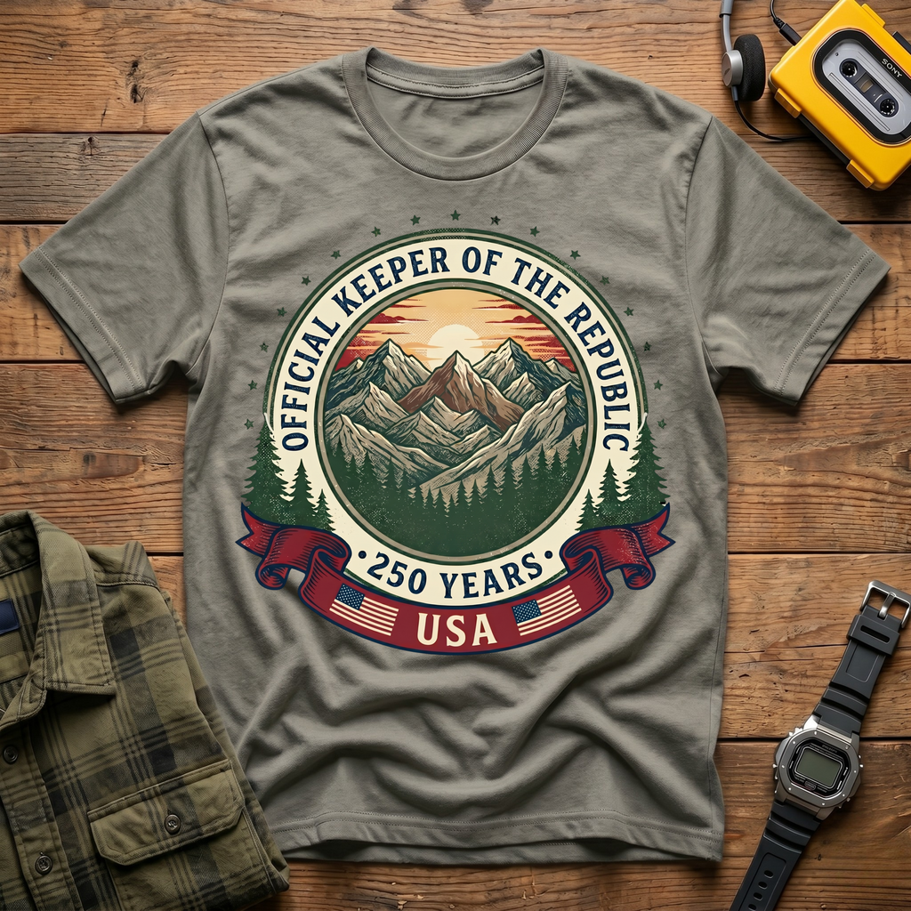 250 Years Keepers of the Republic Logo T-Shirt