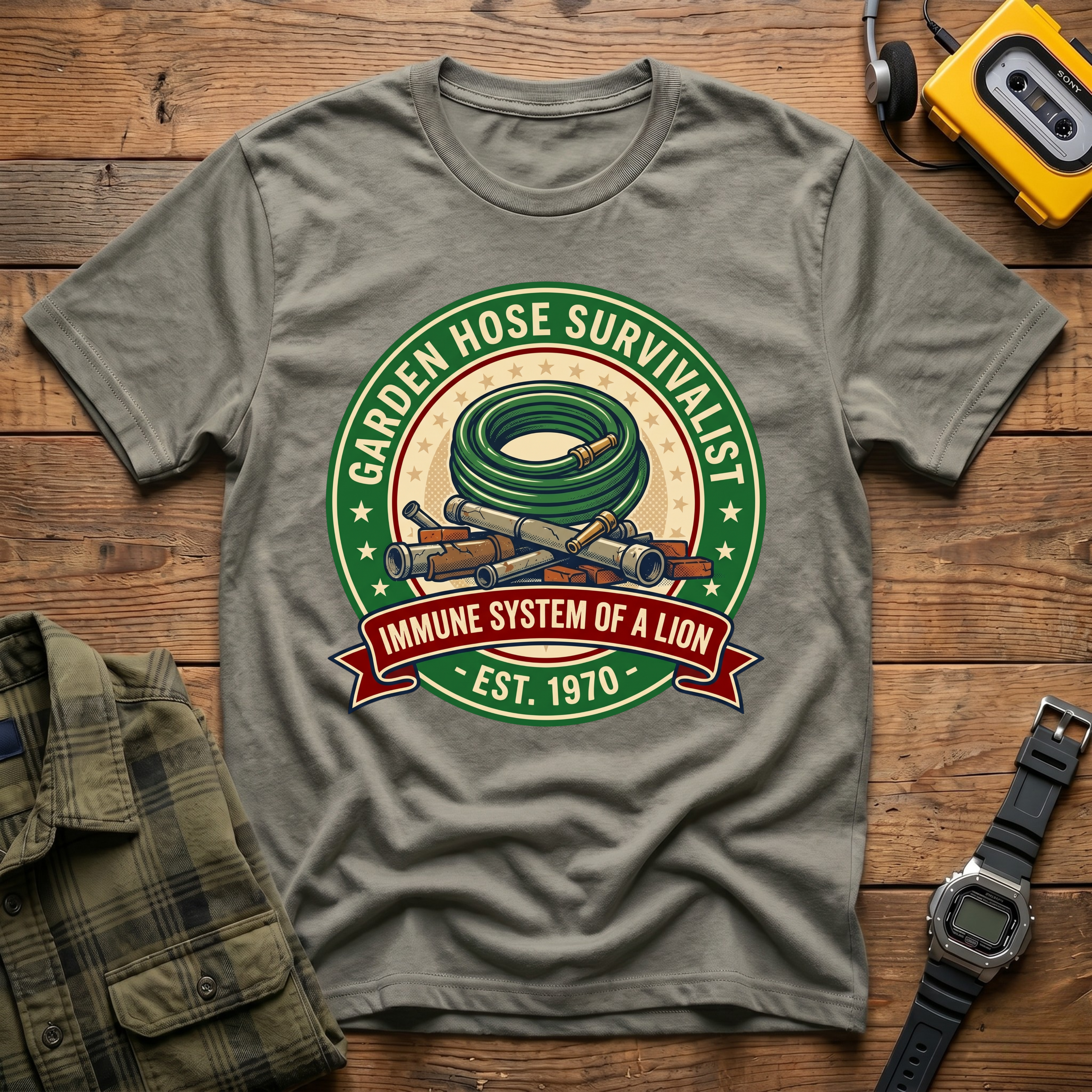 Garden Hose Survivalist Logo T-Shirt