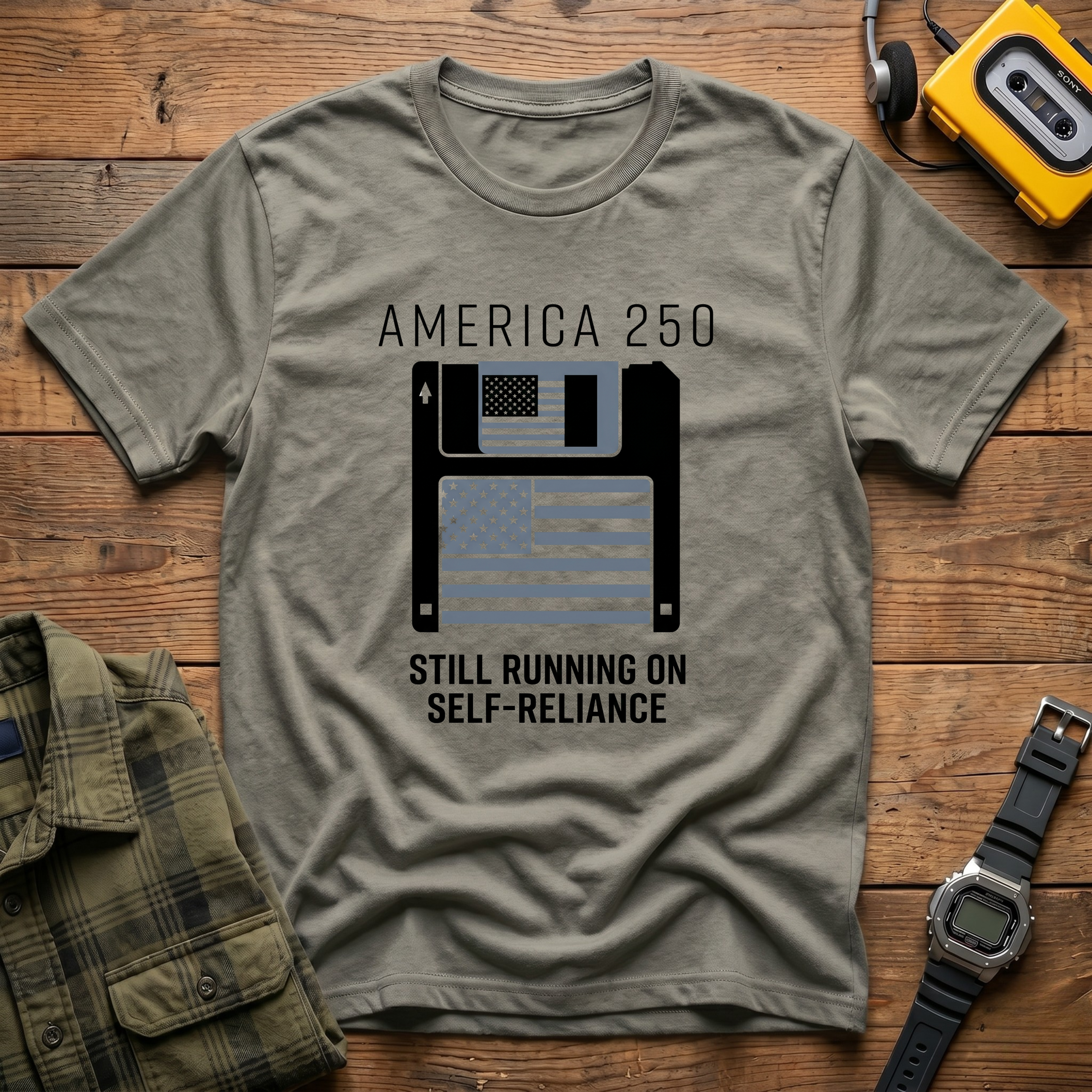 America 250 Disc Self Reliance T-Shirt