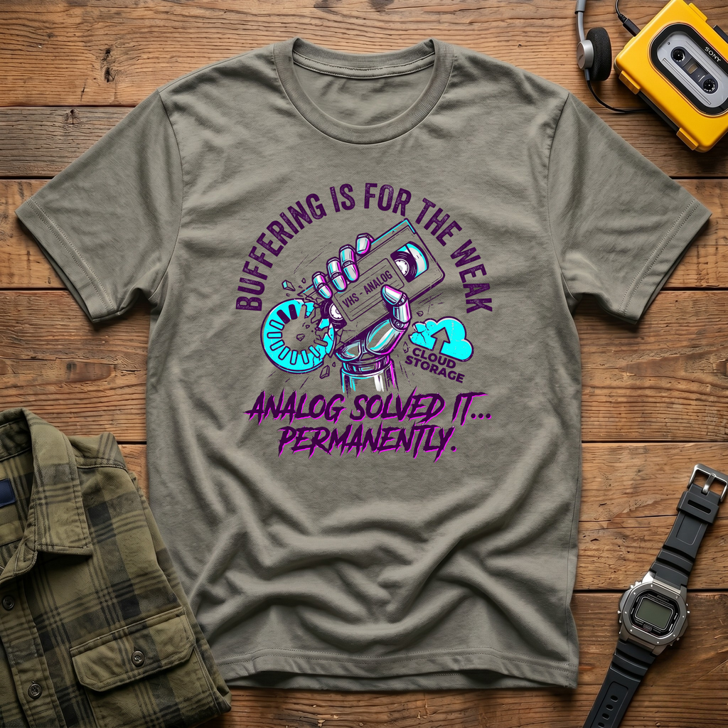 Buffering is the Weak.  Analog solved it Permanently  T-Shirt