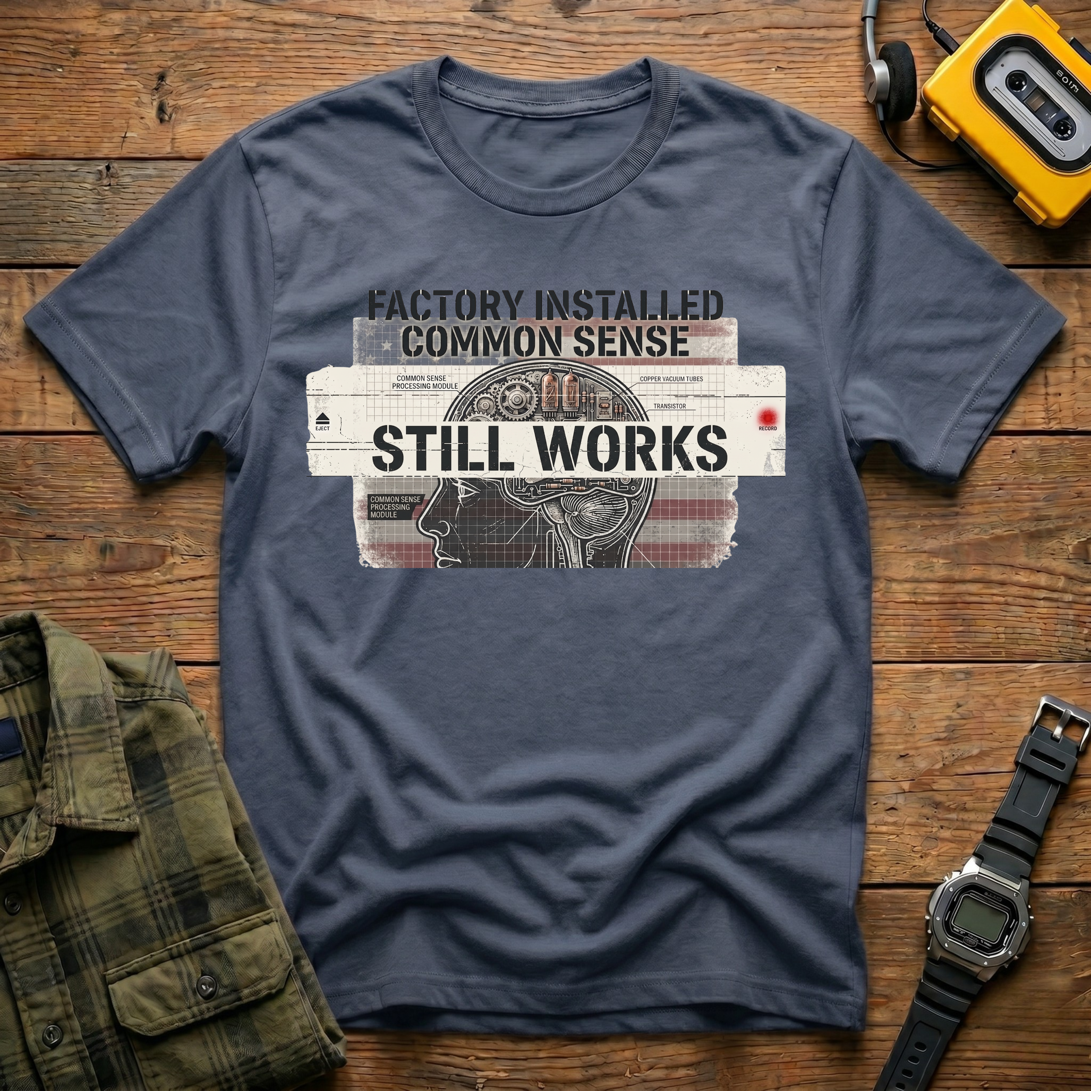 Factory Installed Common Sense Head Diagram T-Shirt