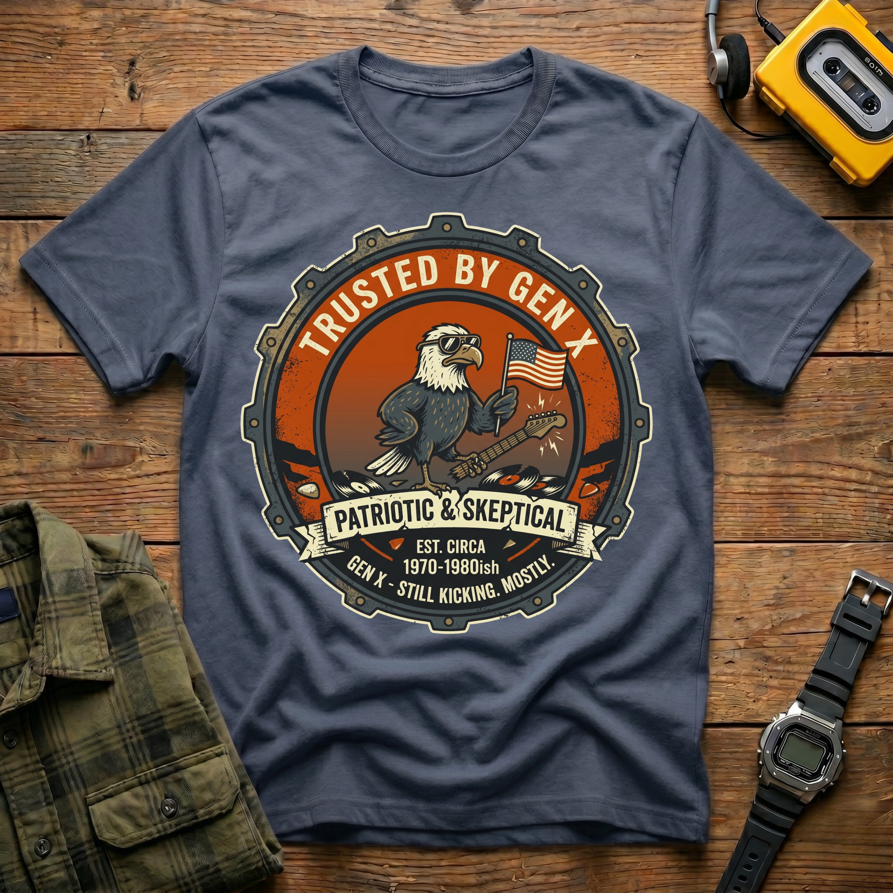 Trusted by Gen X Automotive Badge T-Shirt