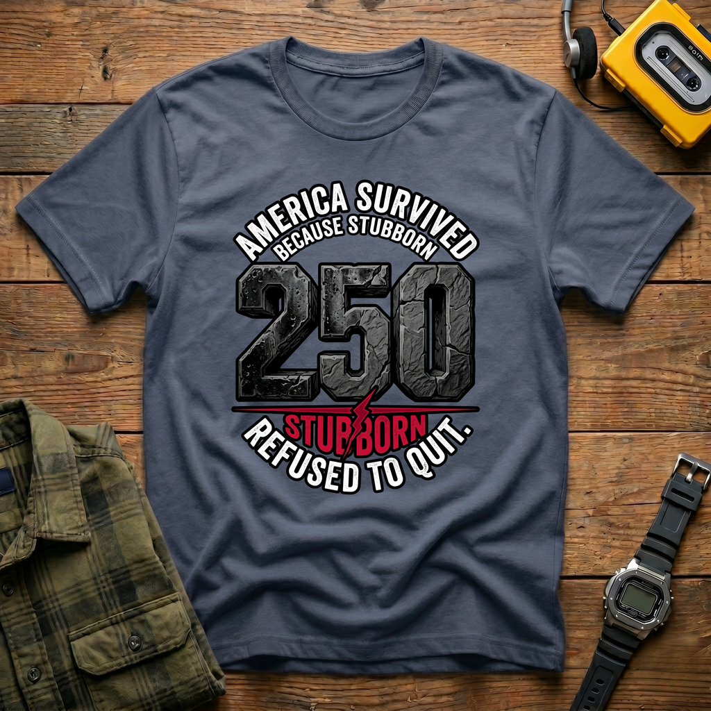 America Survived 250 Block T-Shirt