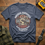 America Survived Gears T-Shirt
